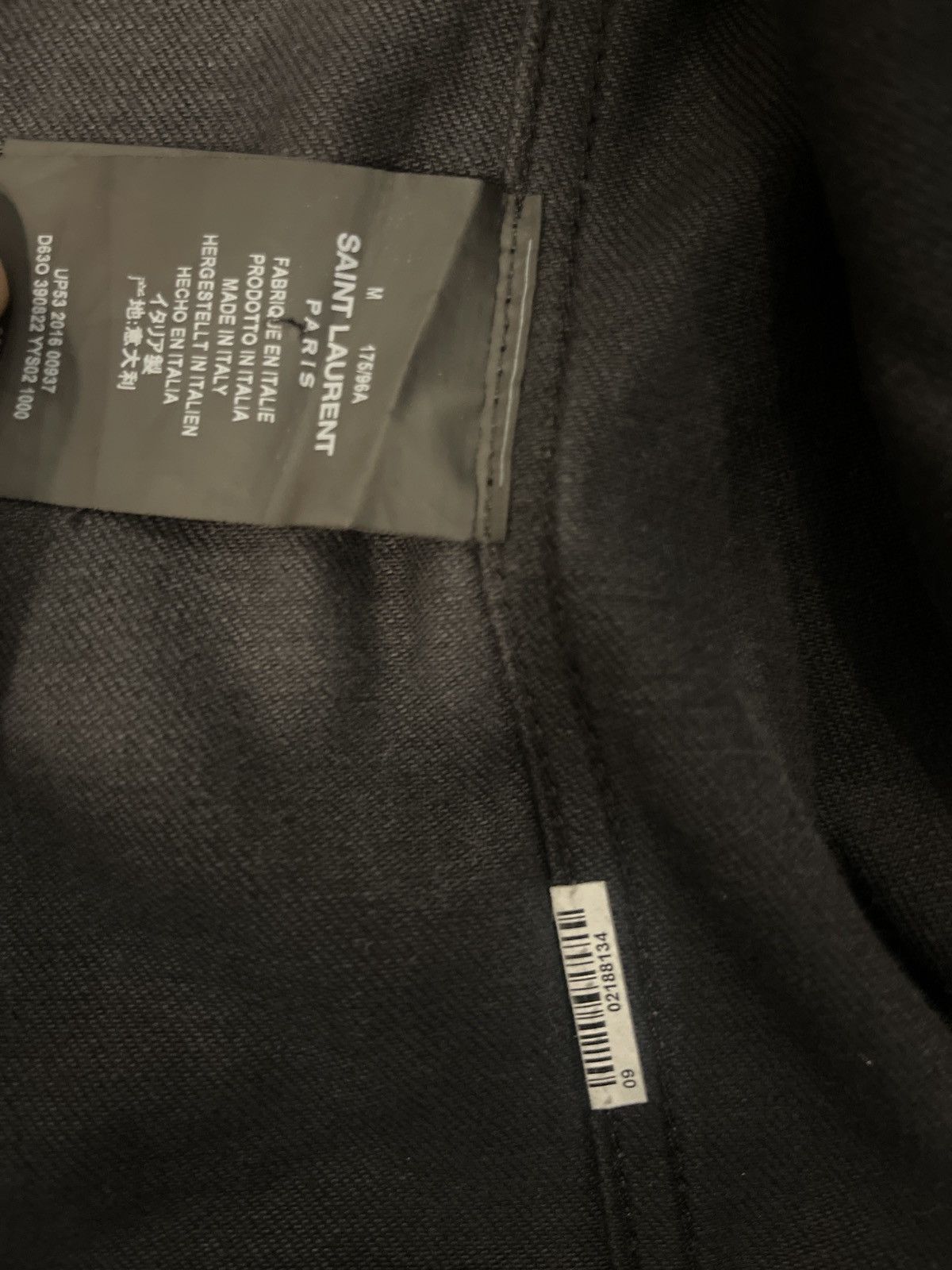 Yves Saint Laurent Ysl saint laurent black denim jacket Size US M / EU 48-50 / 2 - 5 Thumbnail