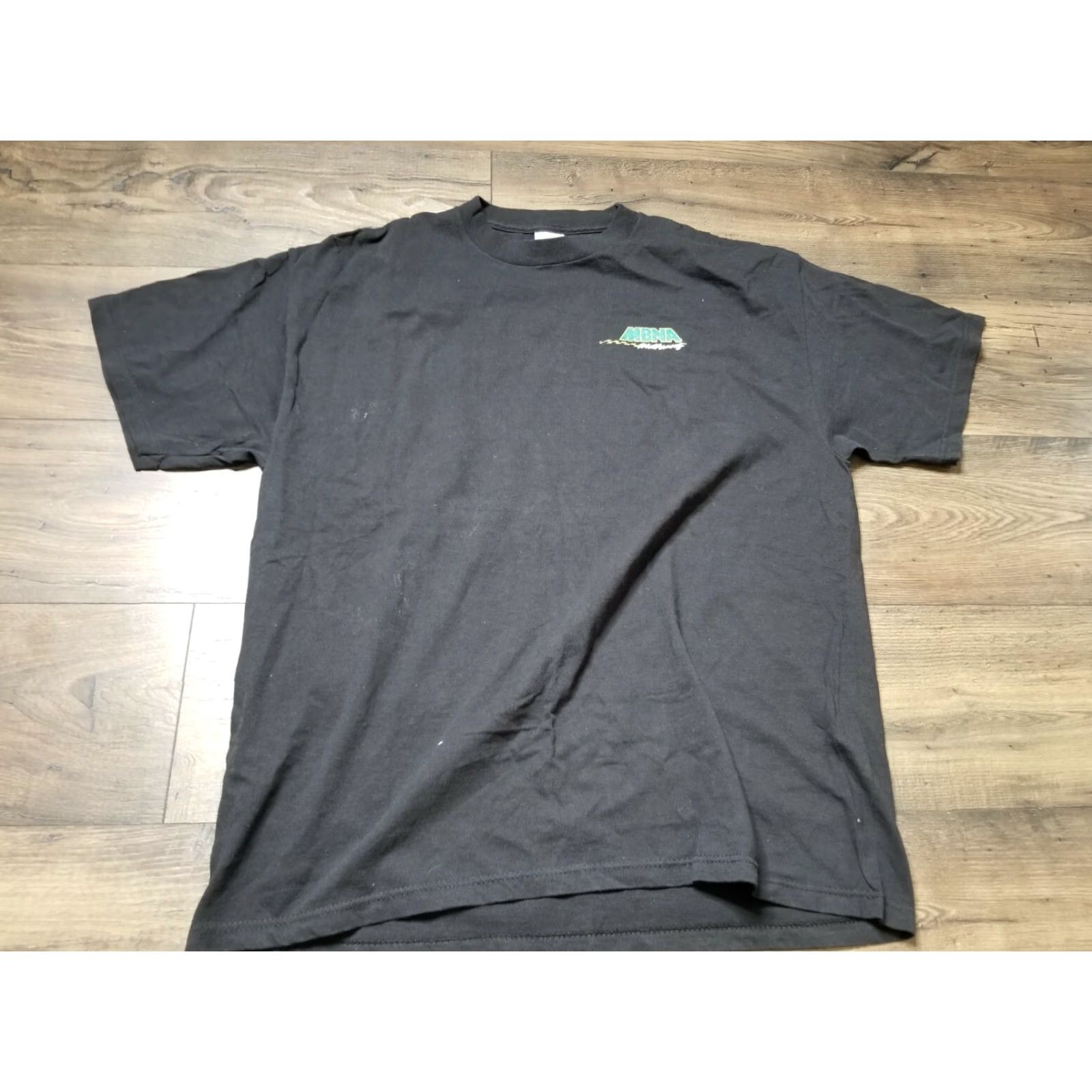 Delta VINTAGE Delta 90s Motorcycle T-Shirt XL Black Eagle American Flag Mens Size US XL / EU 56 / 4 - 2 Thumbnail