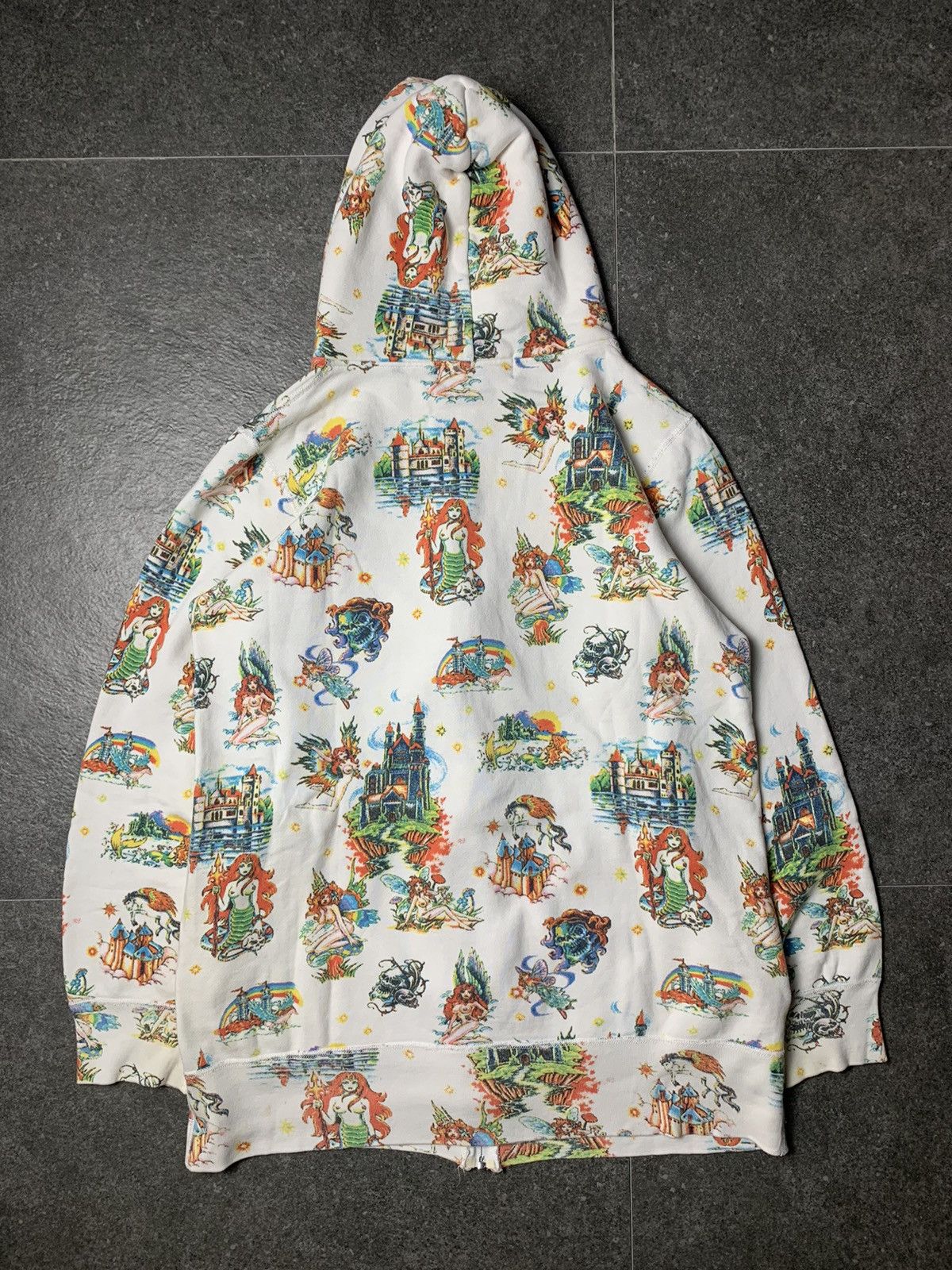 Hysteric Glamour 2000s Hysteric Glamour Nude Mermaid & Fairy Long Zip Hoodie Size US S / EU 44-46 / 1 - 11 Thumbnail