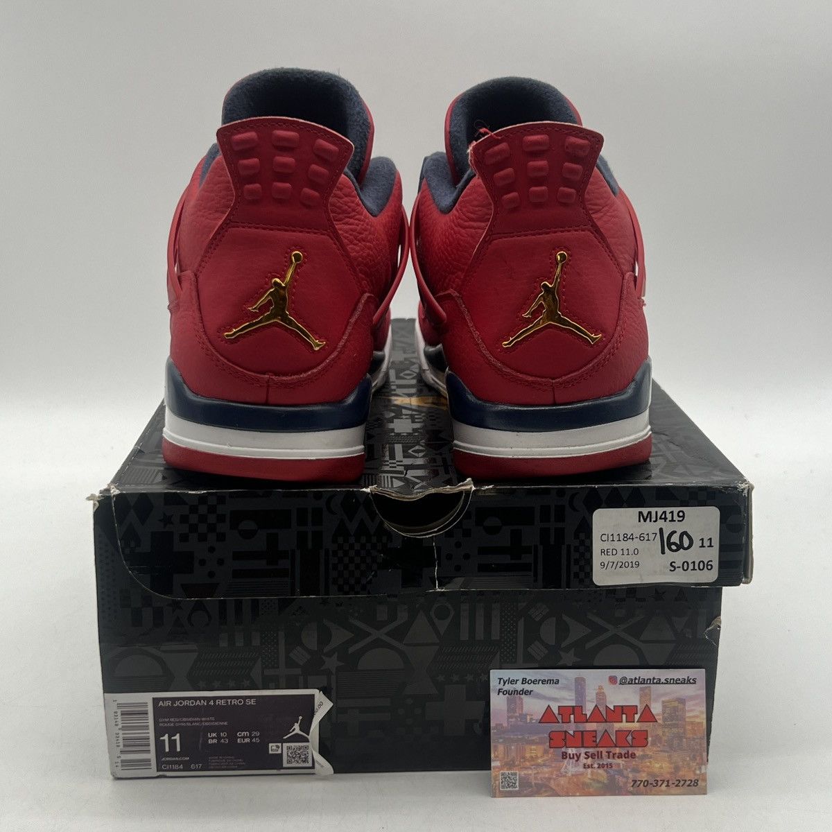 Jordan Brand Air Jordan 4 FIBA Size US 11 / EU 44 - 3 Thumbnail