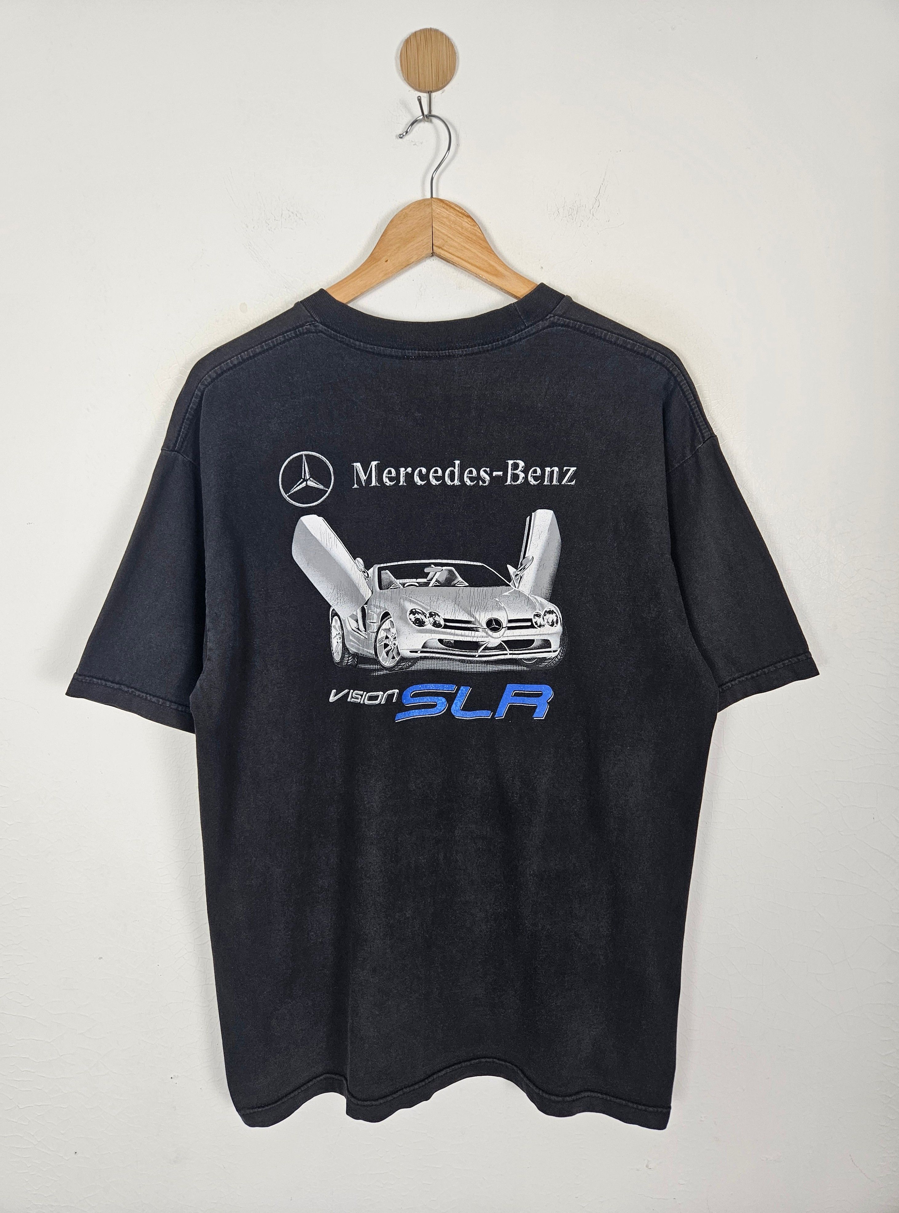 Vintage Early 00s Mercedes Benz SLR tee shirt Size US L / EU 52-54 / 3 - 1 Thumbnail