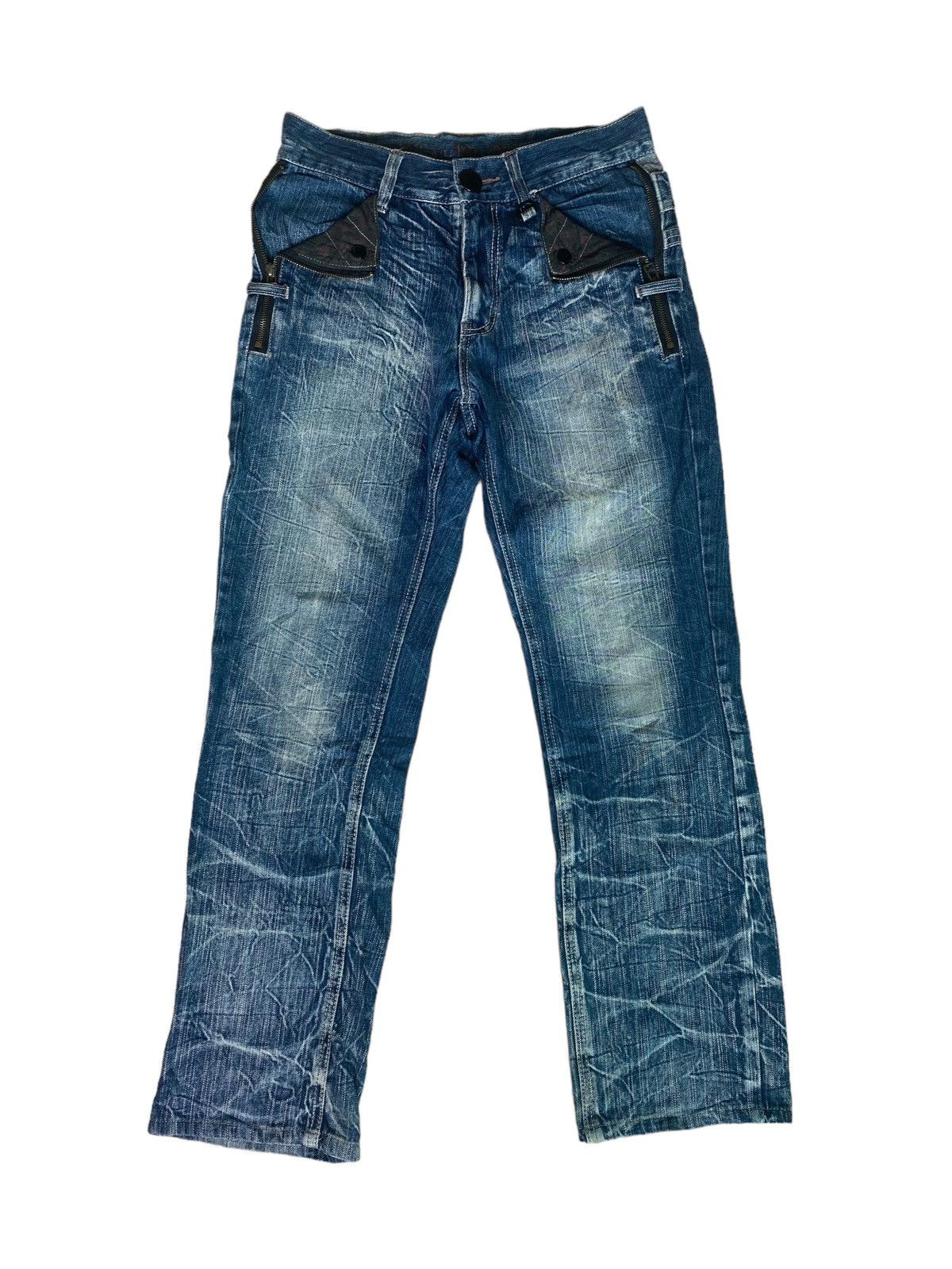 Hysteric Glamour × If Six Was Nine × Le Grande Bleu (L.G.B.) Japanese Brand Blow By Blue Double Waist Jean Size US 28 / EU 44 - 2 Thumbnail