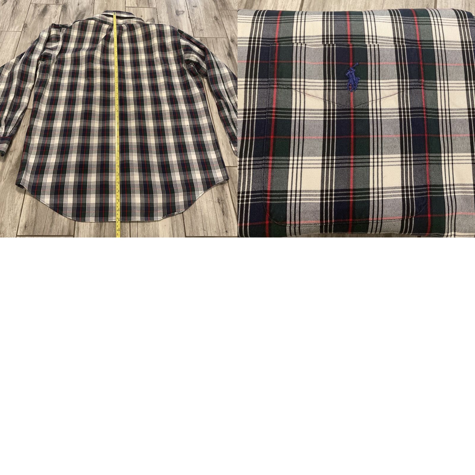Ralph Lauren VINTAGE Ralph Lauren Blaire Shirt Mens L Red Green Blue Plaid Long Sleeve Button-Up Size US L / EU 52-54 / 3 - 8 Thumbnail