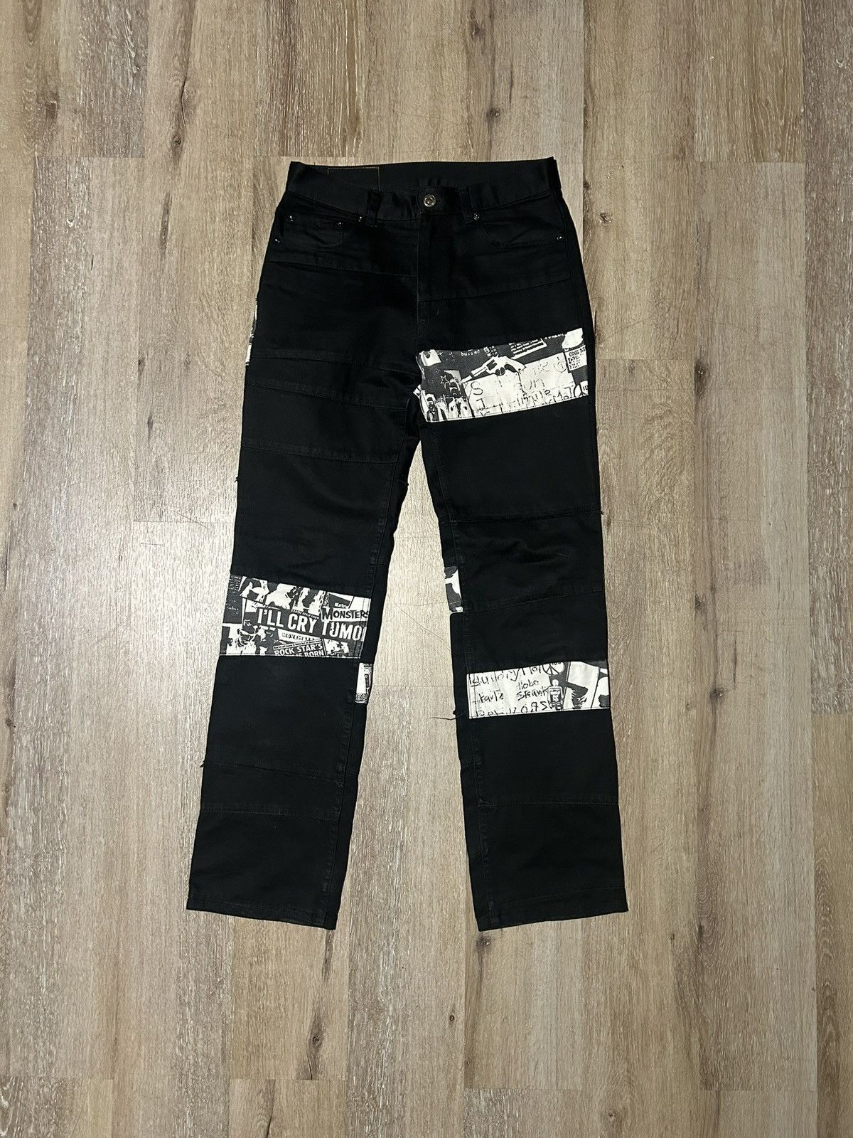 Hysteric Glamour Vintage Japanese Brand Worldwide Love Patchwork Hagi Pants Size US 28 / EU 44 - 1 Thumbnail