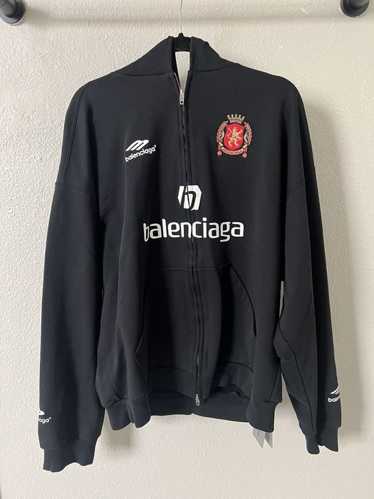 Balenciaga Balenciaga Mayfair Soccer ZipUp Hoodie Grailed