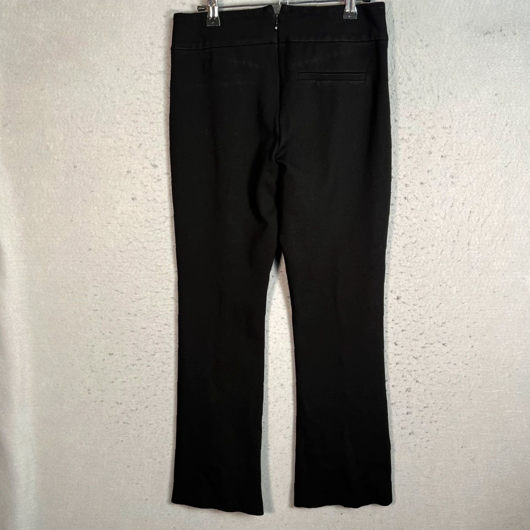 J.Crew J.CREW Womens Small Black Flare Leg Pants Ankle Slit Italian Fabric Pants Womens Small Black Flare Leg Ankle Slit Italian Fabric Size 28" / US 6 / IT 42 - 2 Thumbnail