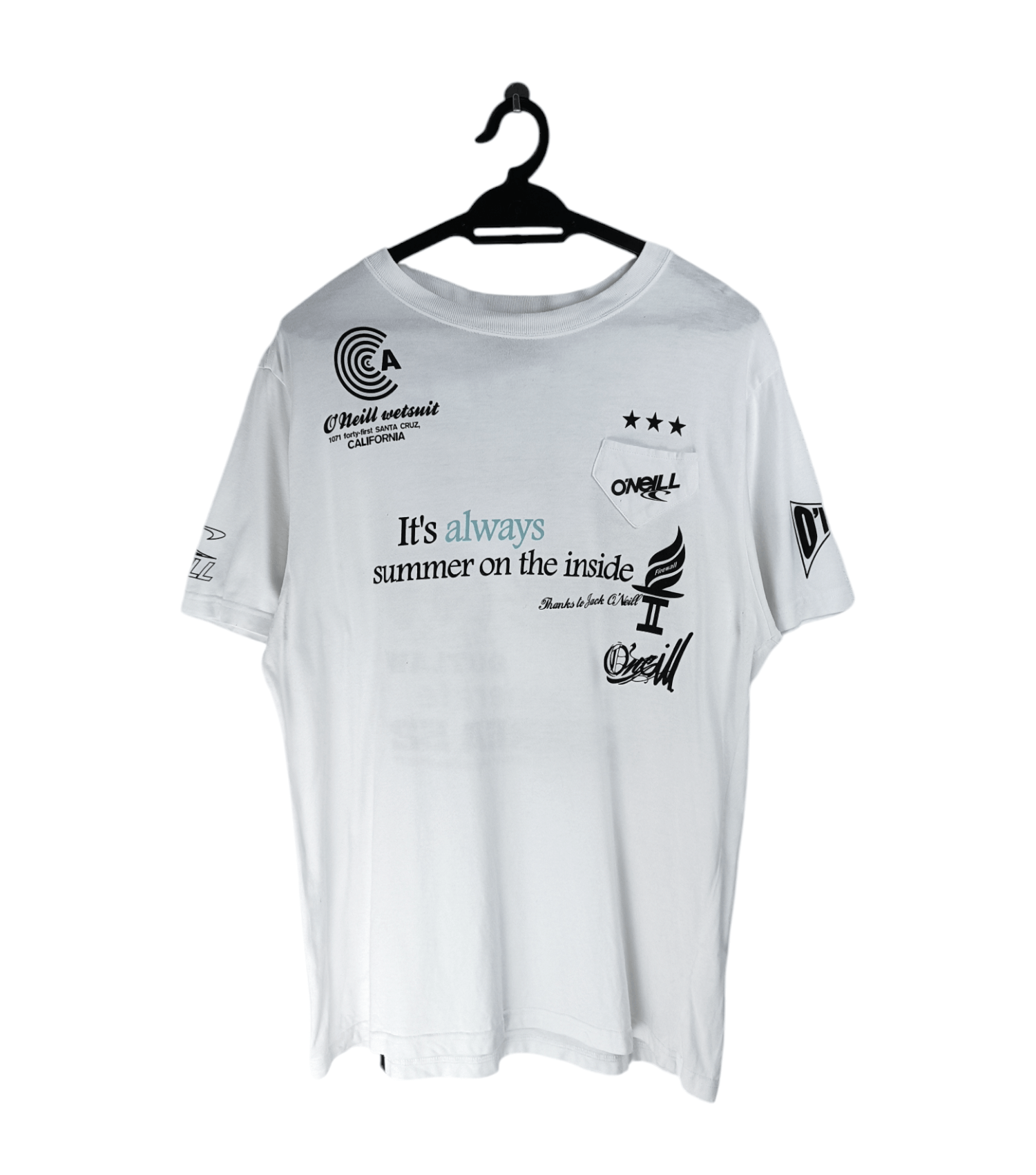 O'Neill VINTAGE O'NEILL FULL LOGO SURF LONGBOARD BEACH SUMMER TEE Size US L / EU 52-54 / 3 - 1 Thumbnail