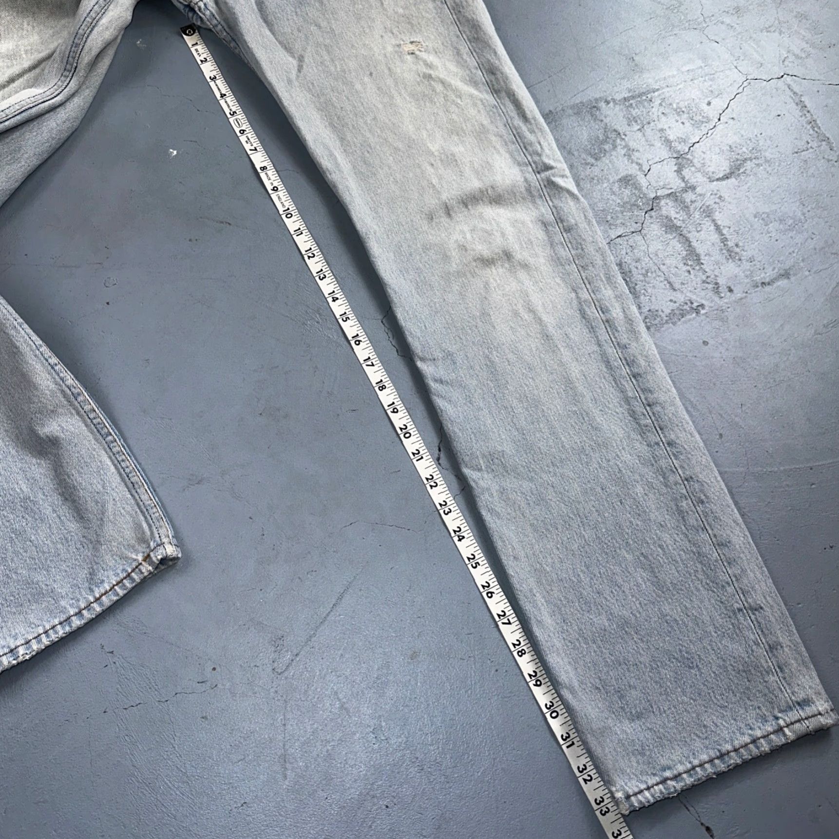 Levi's Levi's 501 Jeans Straight Men 34x38 Blue Light Wash Vintage 90s USA N/A Comfort Old School 501 Series Size US 34 / EU 50 - 5 Thumbnail