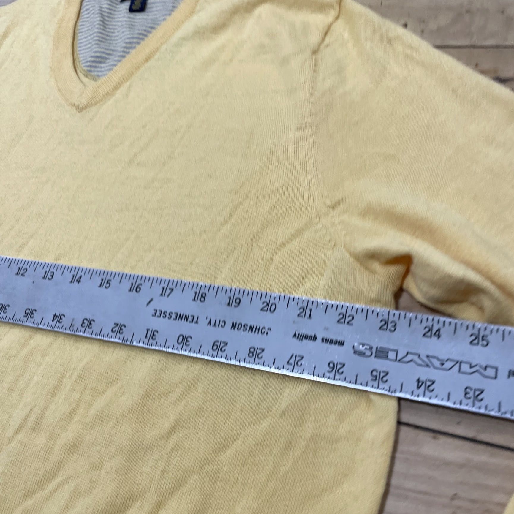 Club Room VINTAGE Club Room Merino Wool Sweater Men XL Light Yellow Retro 70s Arnold Palmer Golf Pullover Knit Sweater Size US XL / EU 56 / 4 - 7 Thumbnail