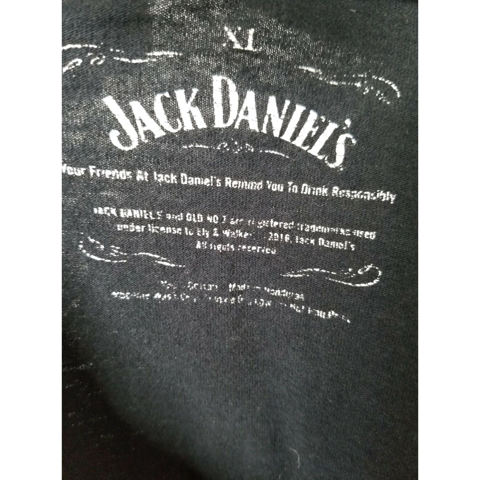 Doublet VINTAGE JACK DANIELS Shirt Mens XL Distressed Double-Sided Black 100% Cotton T-Shirt Mens XL Black Distressed Double-Sided Whiskey Logo Size US XL / EU 56 / 4 - 3 Thumbnail
