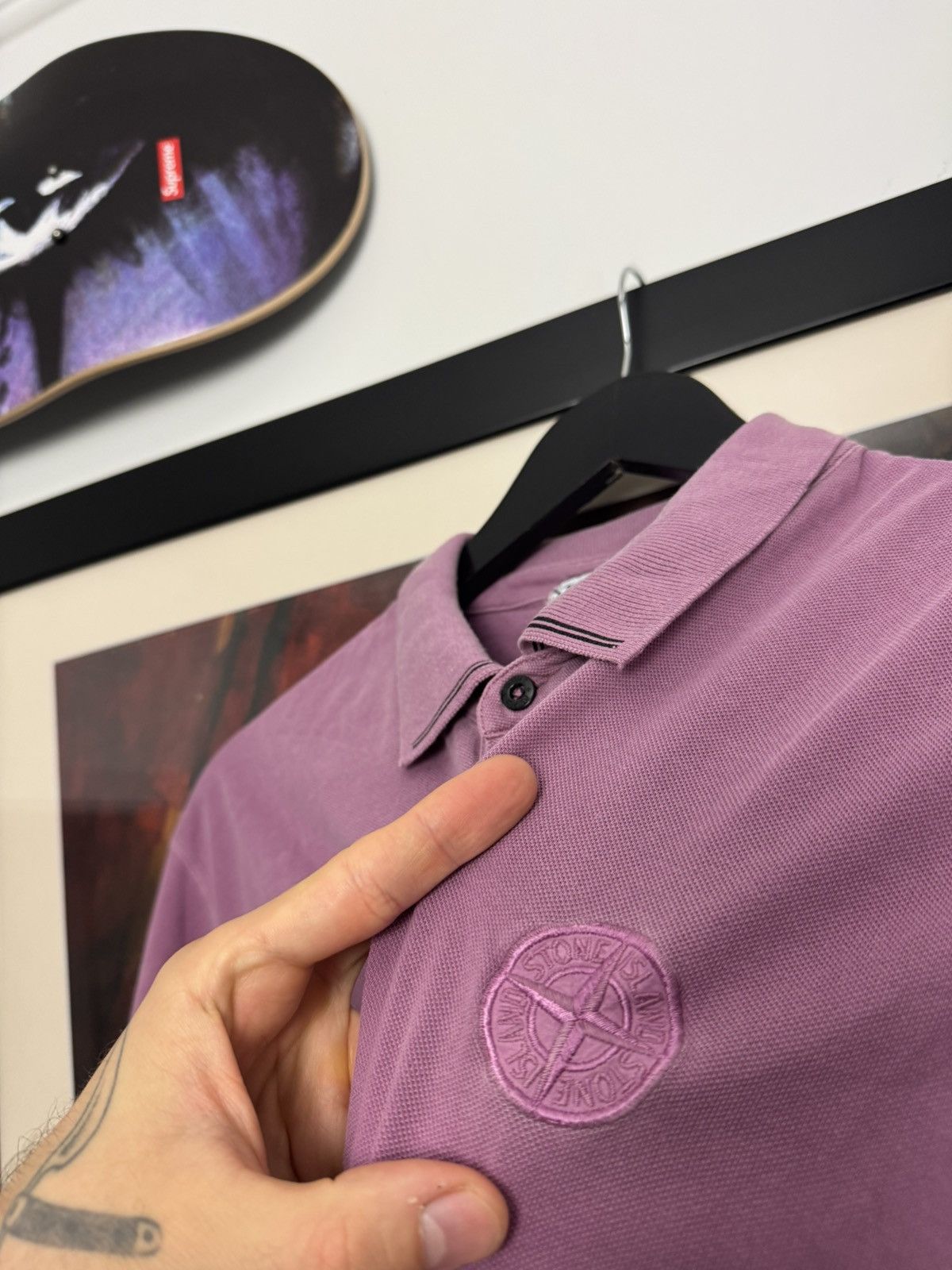 Stone Island Stone Island Classic Patch Logo Polo Hype Luxury Casual Size US L / EU 52-54 / 3 - 6 Thumbnail