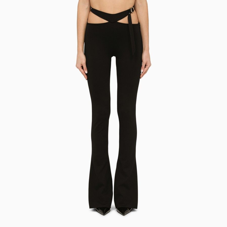 The Attico o1d2blof1024 Slim Trouser With Cut Out in Black Size 28" / US 6 / IT 42 - 1 Thumbnail