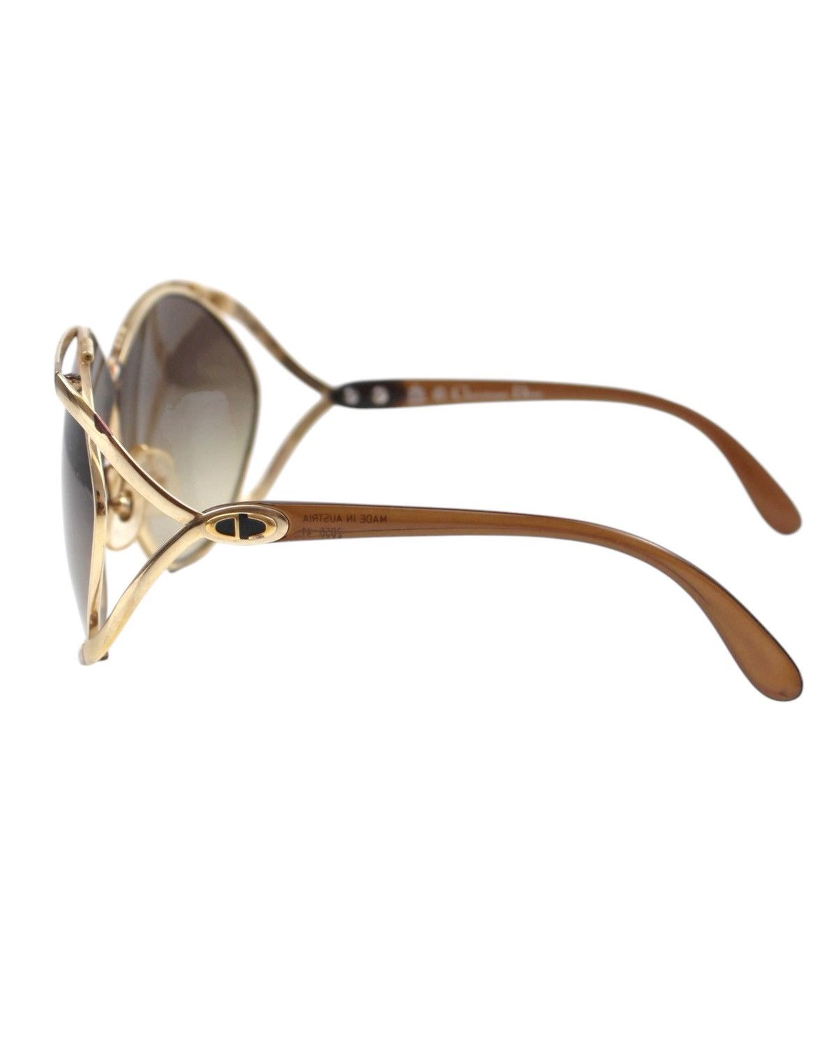 Dior 1980S CHRISTIAN DIOR OPULENT BUTTERFLY OPTYL 2056 SUNGLASSES Size ONE SIZE - 6 Thumbnail