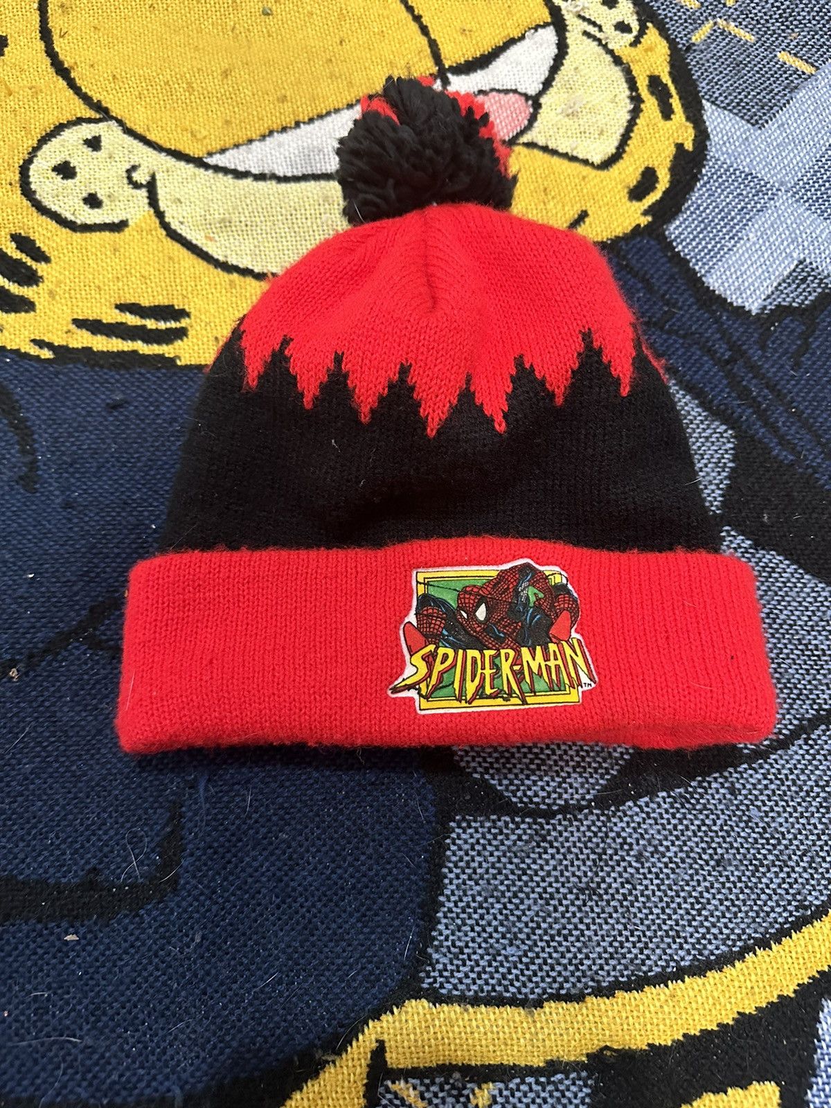 Marvel Comics Vintage 90s Spider Man Beanie Size ONE SIZE - 2 Thumbnail
