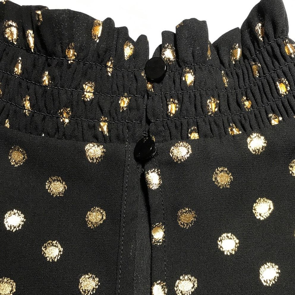 Worthington Worthington Polka Dots High Neck Long Sleeves Blouse L Size L / US 10 / IT 46 - 6 Thumbnail