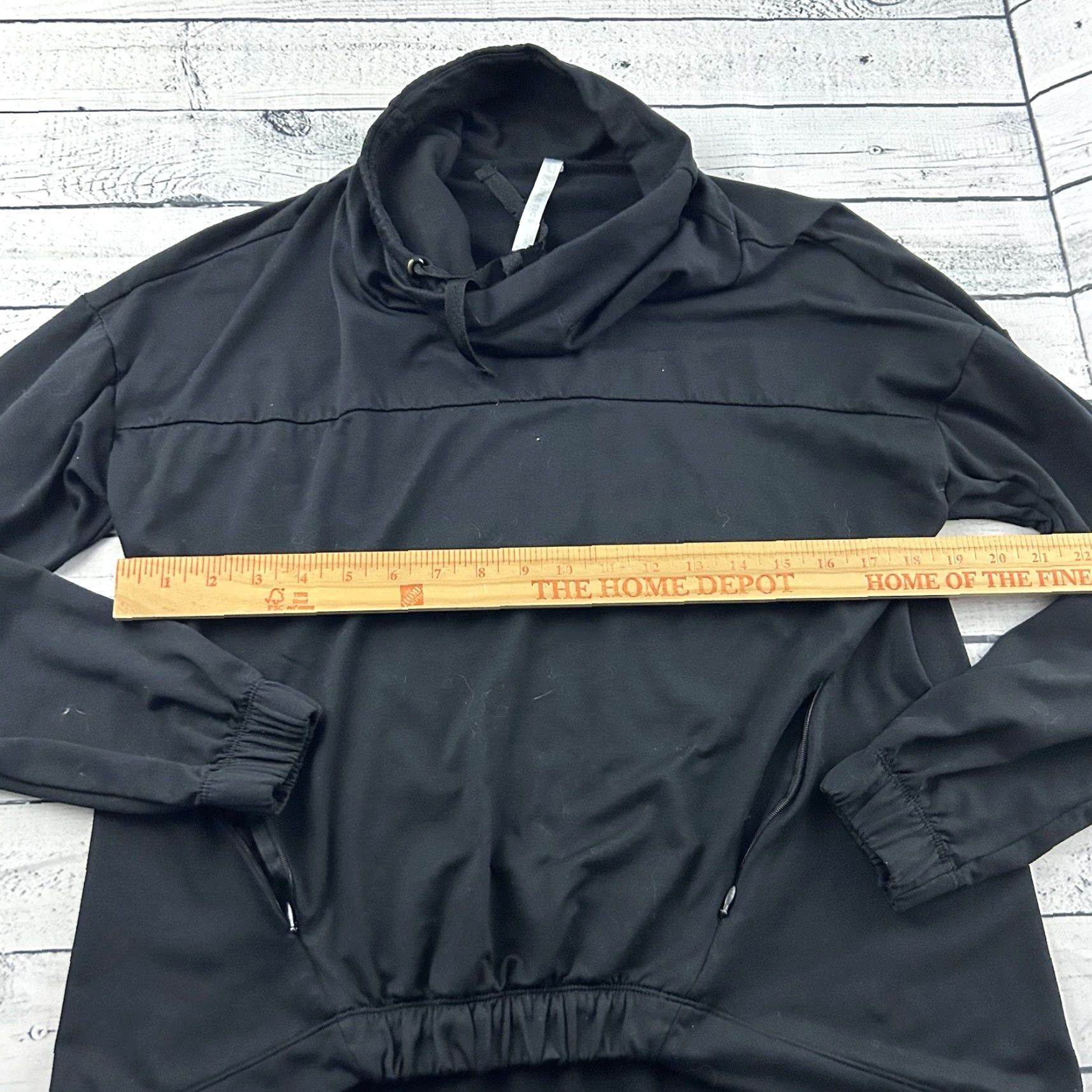 Fabletics Fabletics Athletic Jacket Women S Black Solid Mock Neck Jacket Activewear Yoga Size S / US 4 / IT 40 - 4 Thumbnail