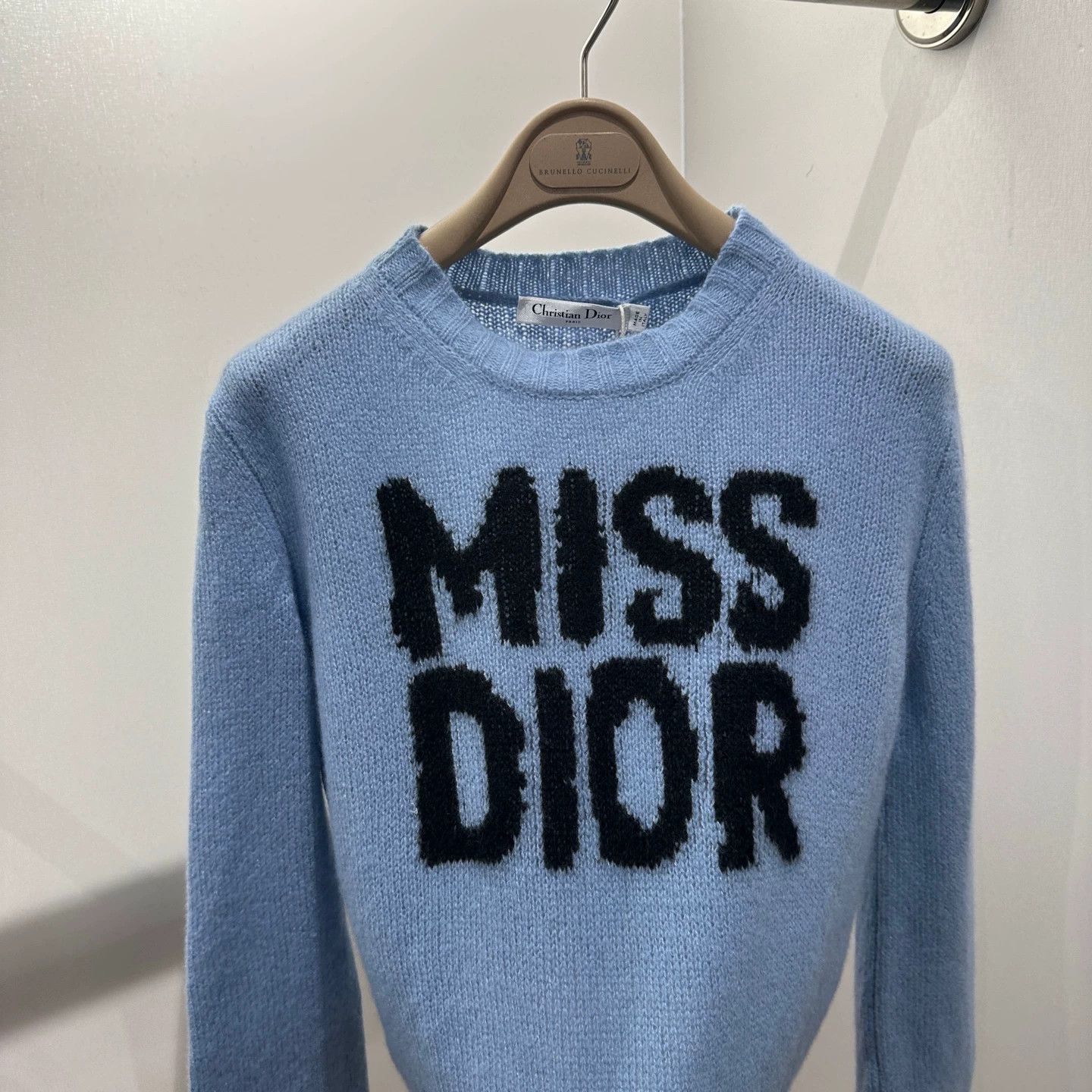 Christian Dior Monsieur Christian Dior apr482 24FW Logo Cashmere Sweater 36 Size XS / US 0-2 / IT 36-38 - 6 Thumbnail
