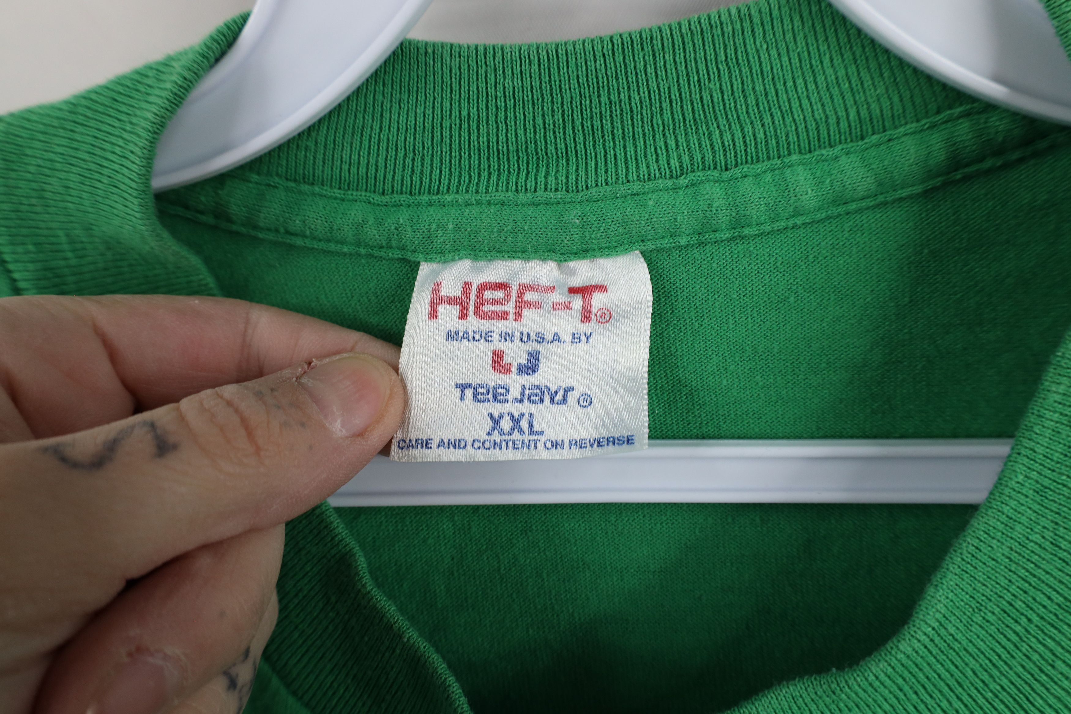 Vintage Vintage 90s Pizza and Subs Long Sleeve T-Shirt Green USA Size US XXL / EU 58 / 5 - 9 Thumbnail