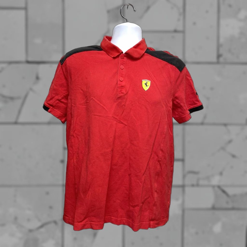 Puma Puma Polo Shirt Mens L Red Ferrari Size US L / EU 52-54 / 3 - 1 Thumbnail