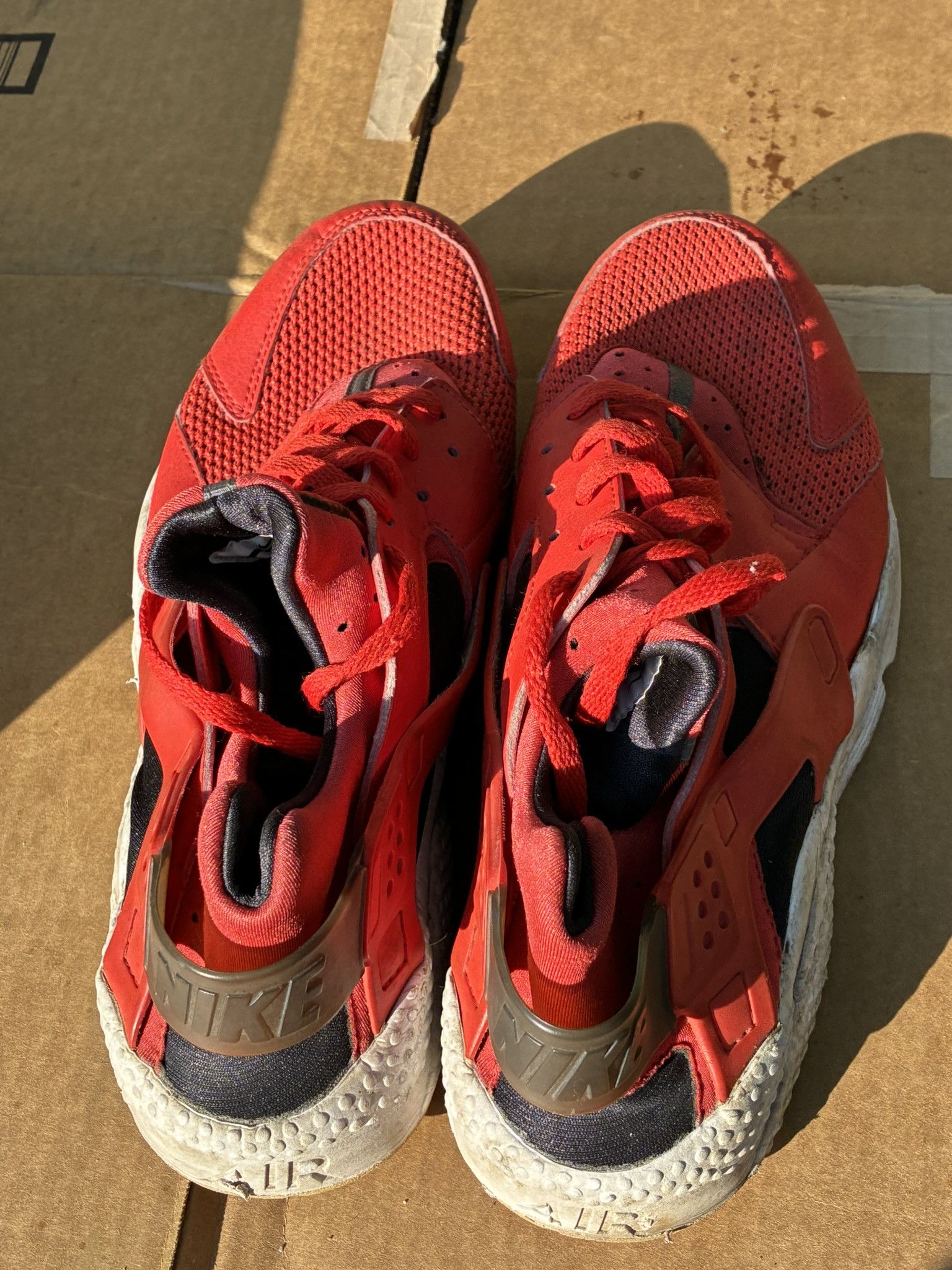 Nike Nike Air Huarache Habanero Red/Black 318429-609 Running Size US 12 / EU 45 - 4 Thumbnail