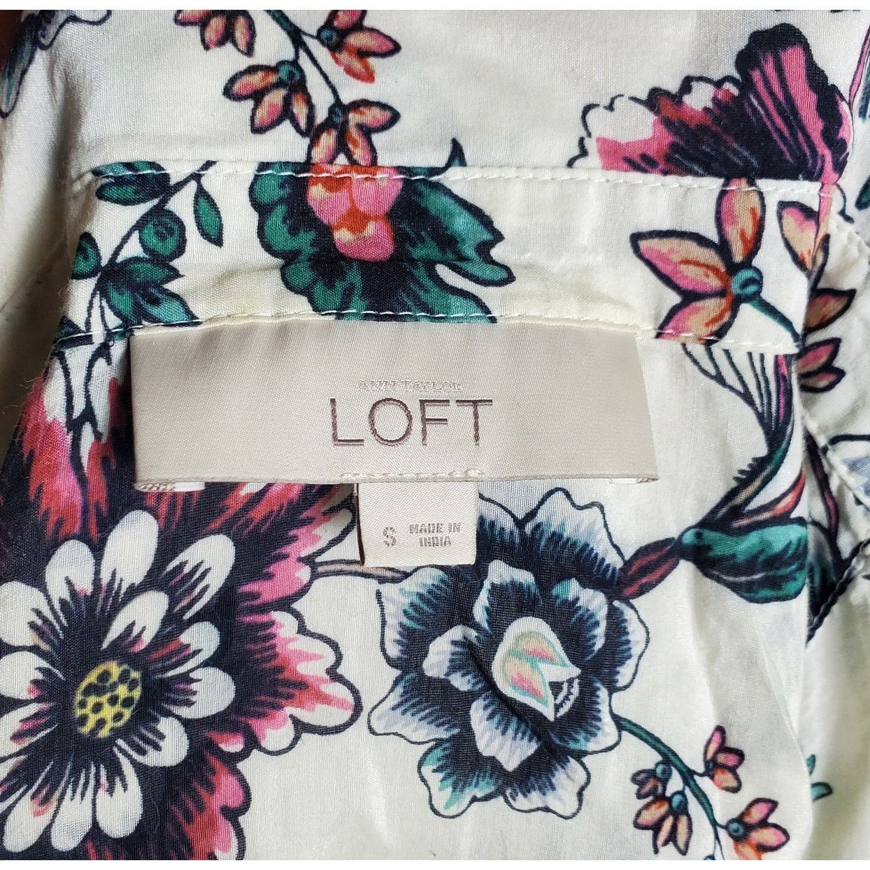 Loft Loft Paisley Long Sleeve Blouse Small Size S / US 4 / IT 40 - 8 Thumbnail