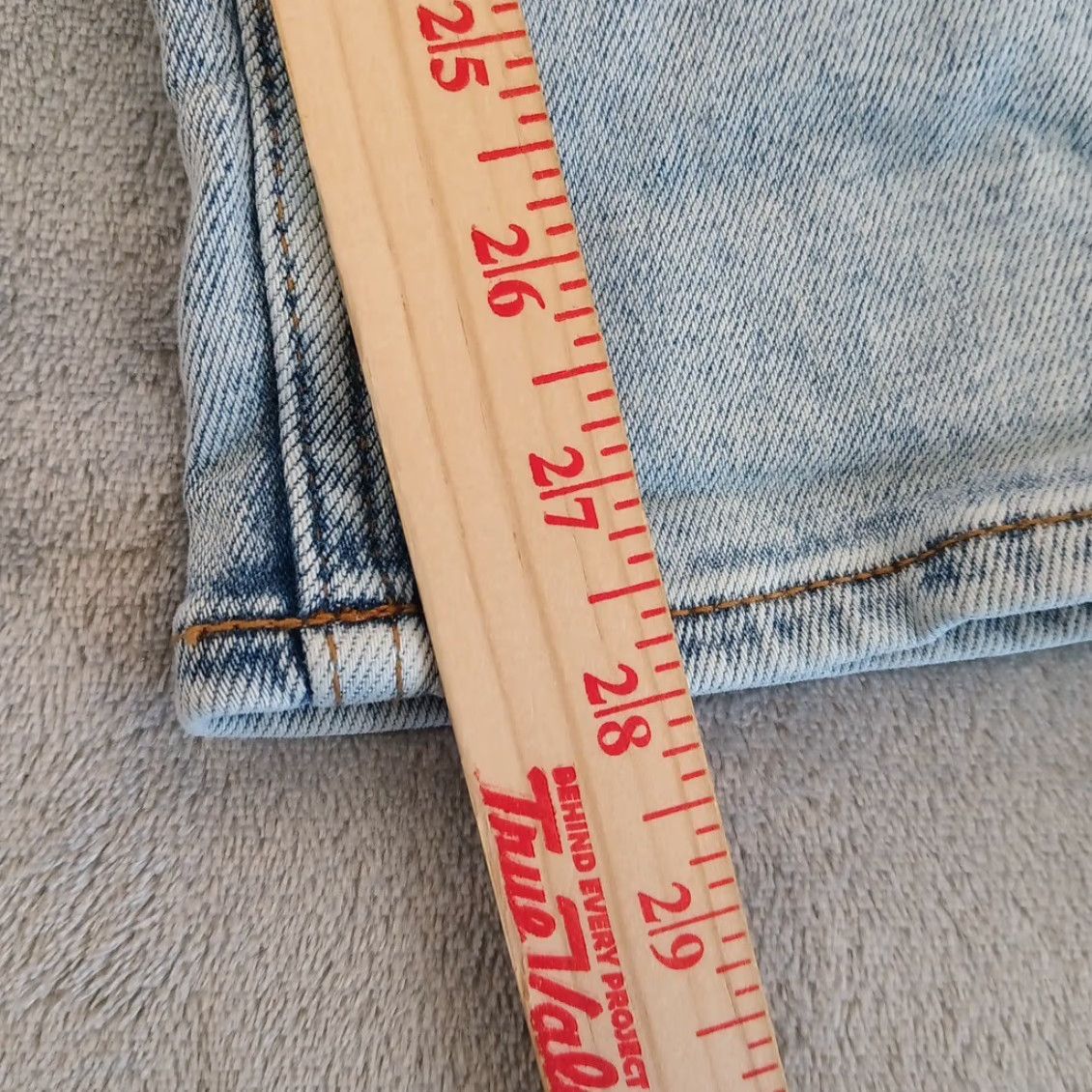 Vintage VIGOSS Thompson Tomboy Jeans Womens Size 32 Blue Light Wash Denim 33x28 Skinny Size 24" / US 00 / IT 34 - 6 Thumbnail