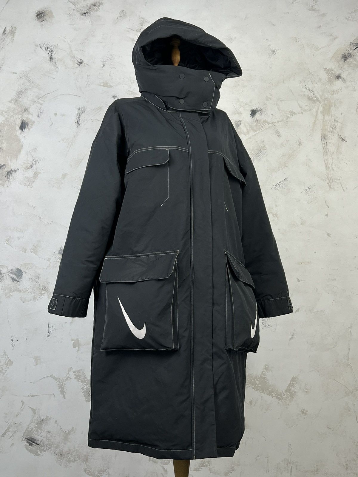 Nike Nike Storm-FIT Long Hooded Parka Down Jacket Size S - M Size S / US 4 / IT 40 - 2 Thumbnail