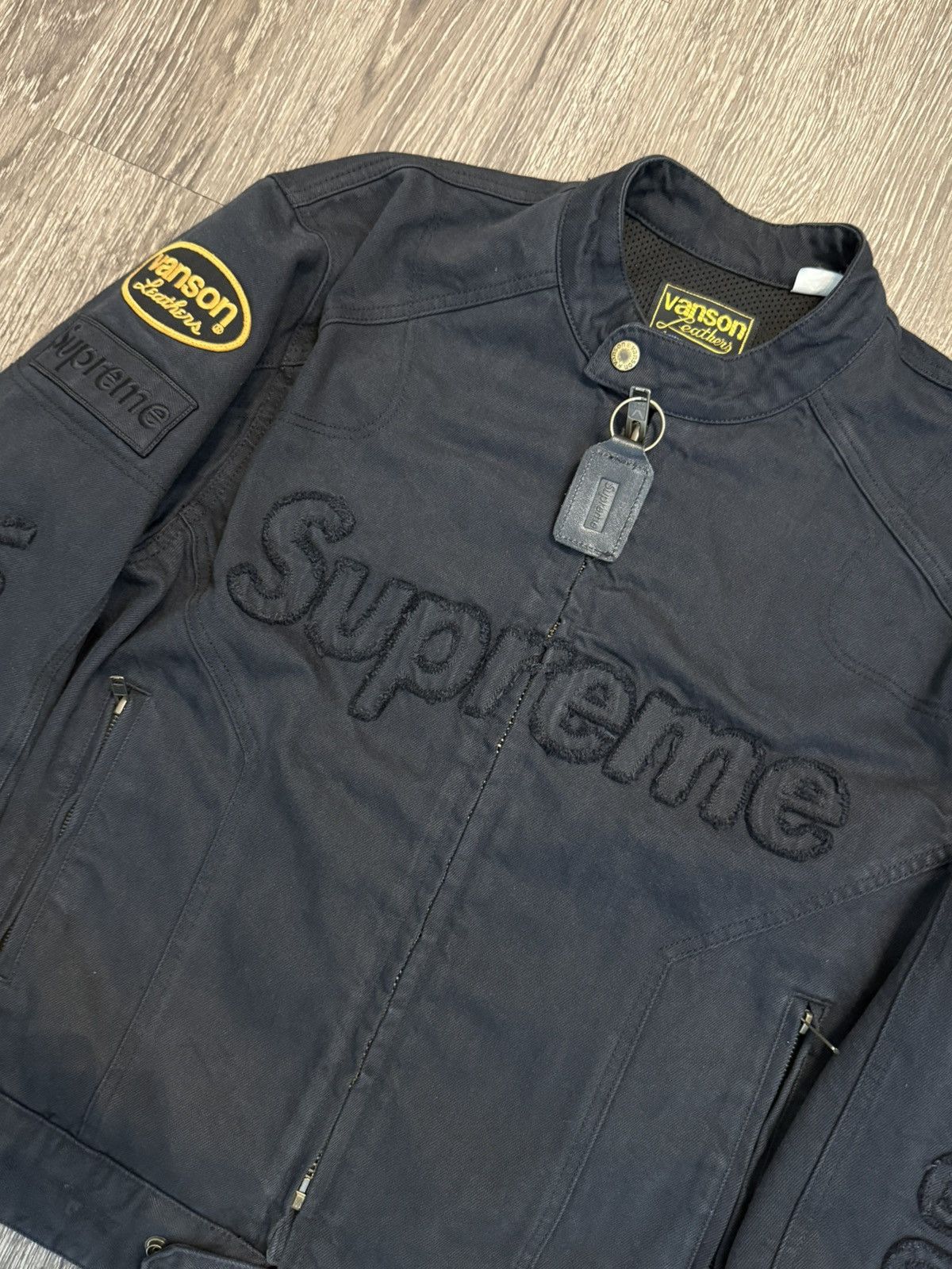 Supreme × Vanson Leathers Supreme Vanson Leathers Cordura Denim Jacket FW 22 Size M Size US M / EU 48-50 / 2 - 4 Thumbnail