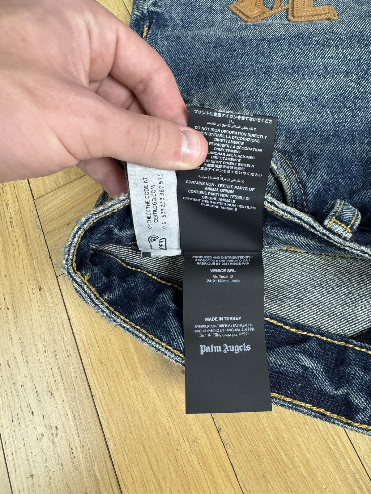 Palm Angels PALM ANGELS PATCHED LETTERS JEANS Size US 30 / EU 46 - 9 Thumbnail
