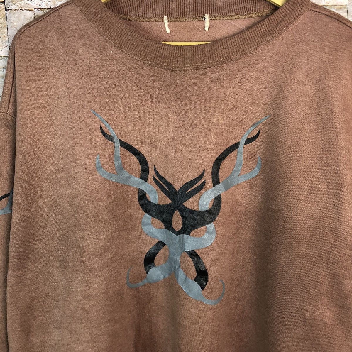 Japanese Brand × Vintage Japanese Brand art vintage Brown Sweatshirt #A711 Size US L / EU 52-54 / 3 - 9 Thumbnail