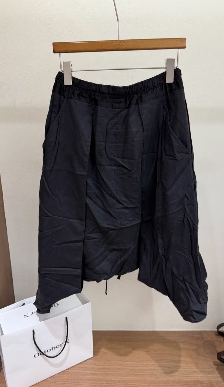 Julius Julius_7 Double-Layer Coated Drop-Crotch Shorts Size US 32 / EU 48 - 2 Thumbnail