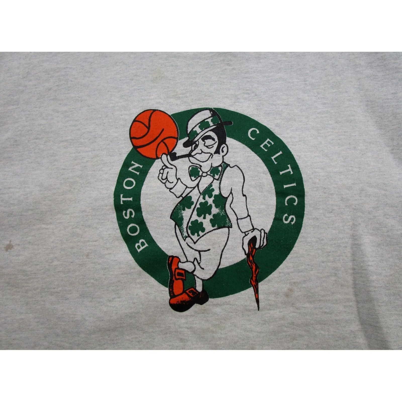 Fruit Of The Loom VINTAGE Boston Celtics Graphic Crewneck Sweatshirt Mens L Gray 90s Sports Nike Size US L / EU 52-54 / 3 - 2 Thumbnail