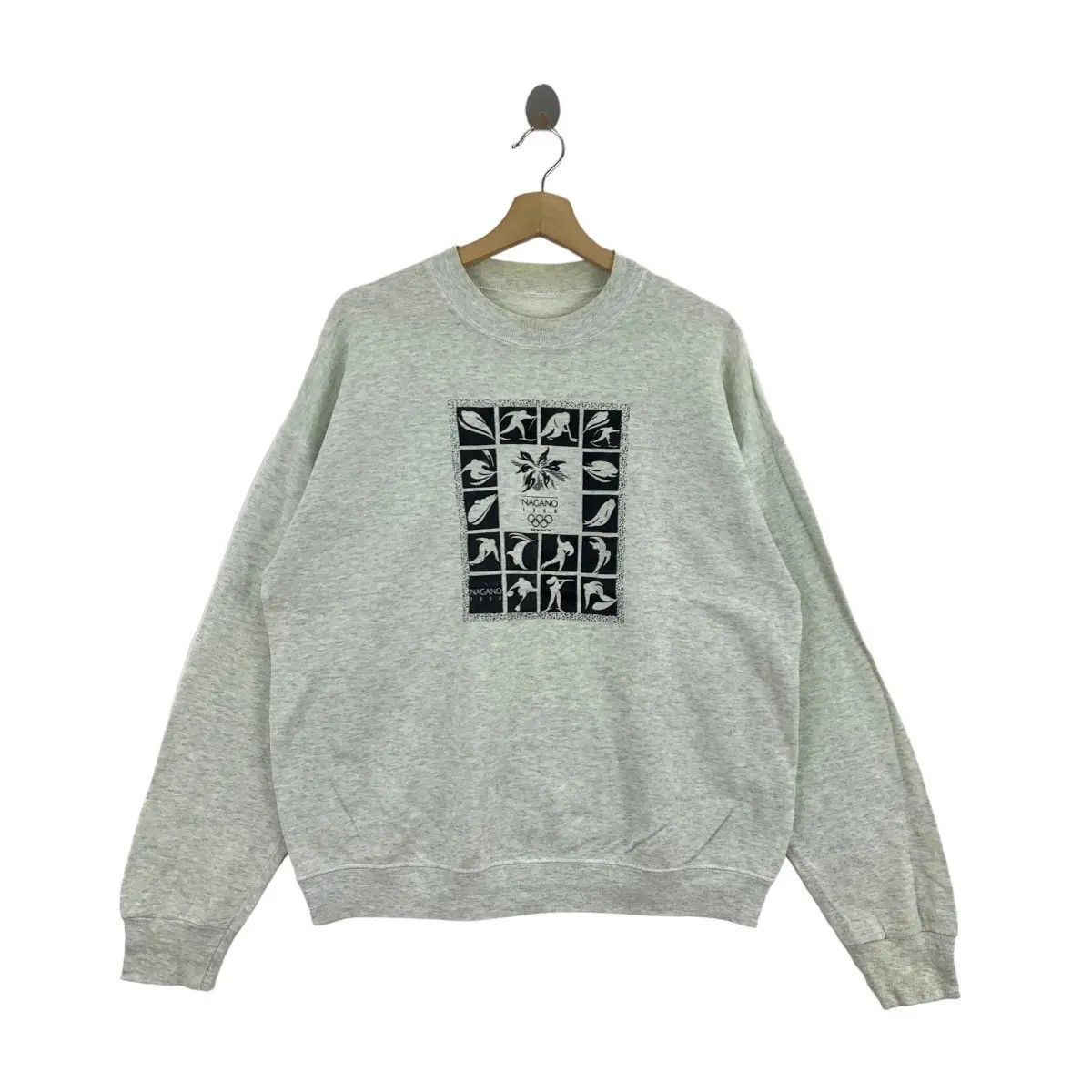 Vintage Vintage 1998 NAGANO WINTER OLYMPIC Athletic Sport Sweatshirt Size XL / US 12-14 / IT 48-50 - 1 Thumbnail