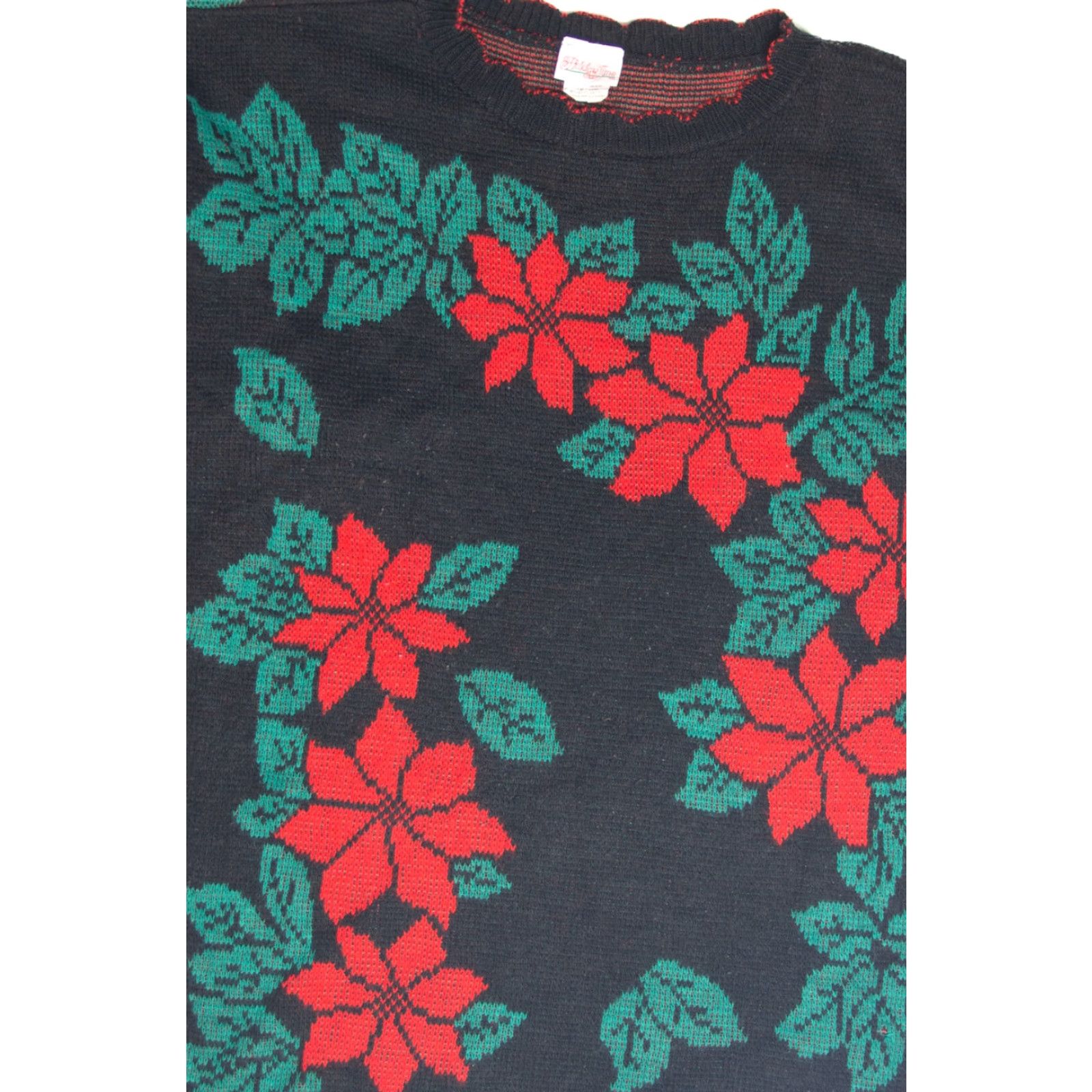 Vintage VINTAGE Holiday Time Black Ugly Christmas Pullover Shirt Adult XXL Winter 90s Mens Womens Size XL / US 12-14 / IT 48-50 - 2 Thumbnail