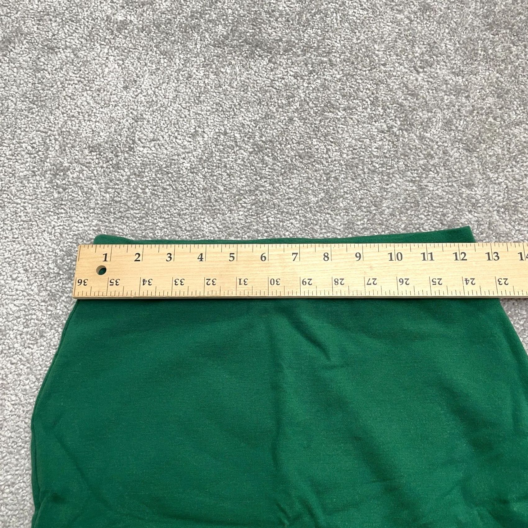 Forever 21 FOREVER 21 Wrap Mini Skirt Juniors M Green Casual Pencil Asymmetric Stretch Front Slit Lightweight Knit Size 32" / US 10 / IT 46 - 5 Thumbnail