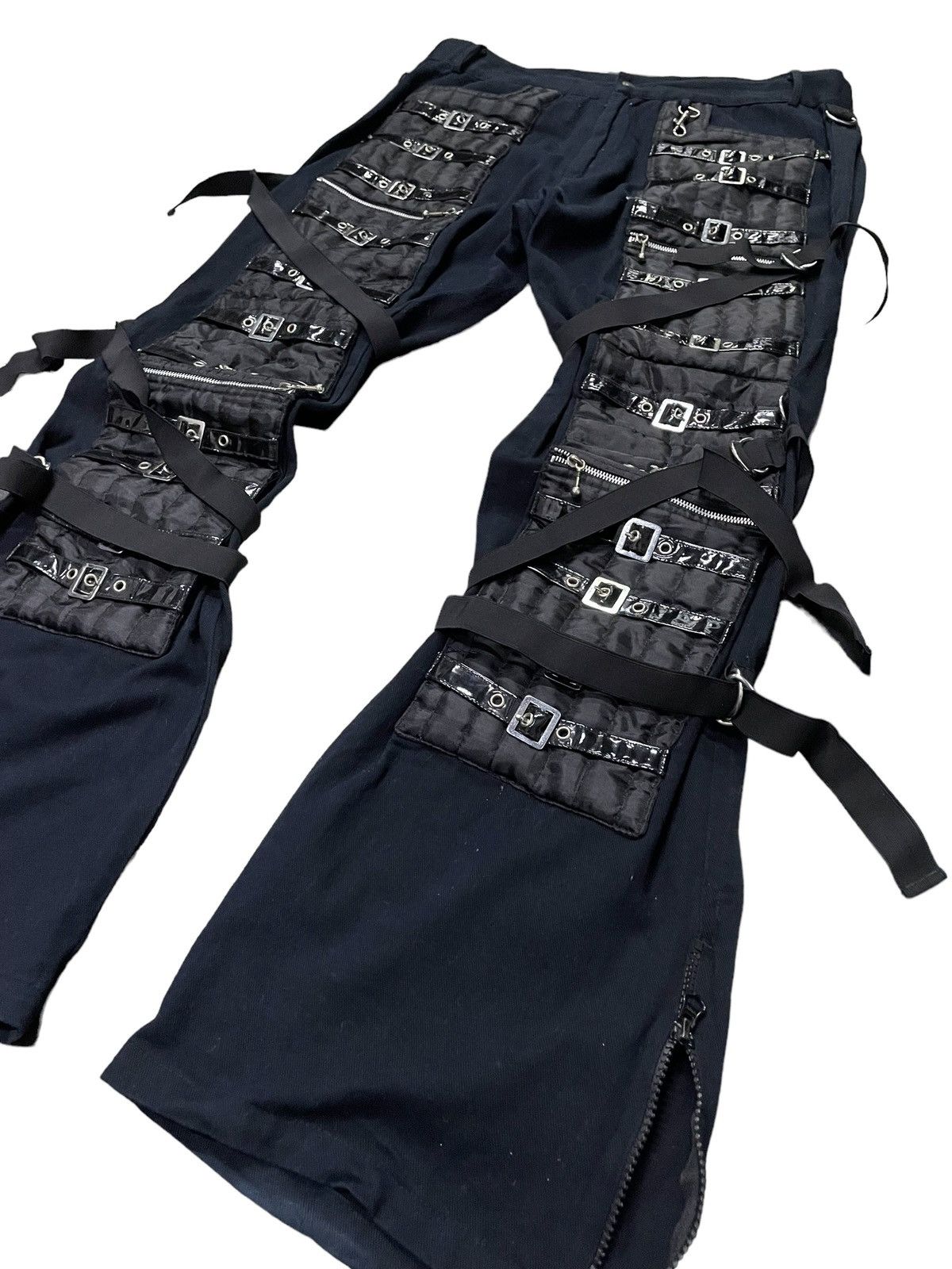 Japanese Brand × Junya Watanabe JunyaWatanabe Balenciaga Style Raver Bondage Baggy Flared Size US 34 / EU 50 - 4 Thumbnail