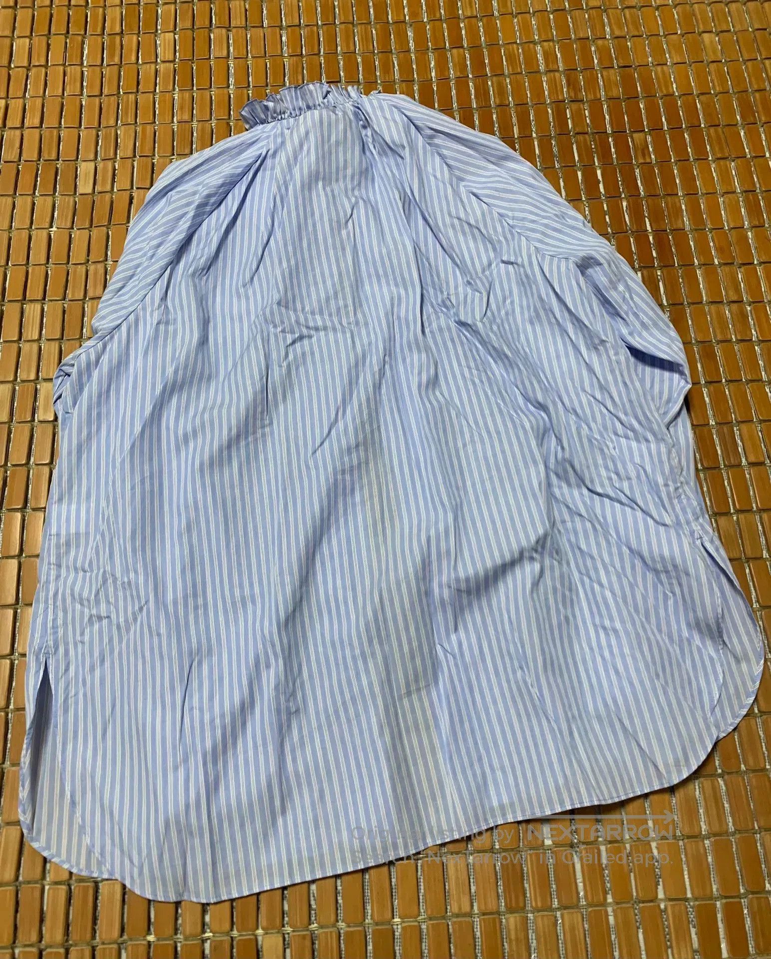Vintage Ruched Collar Striped Shirt. Size S / US 4 / IT 40 - 5 Thumbnail