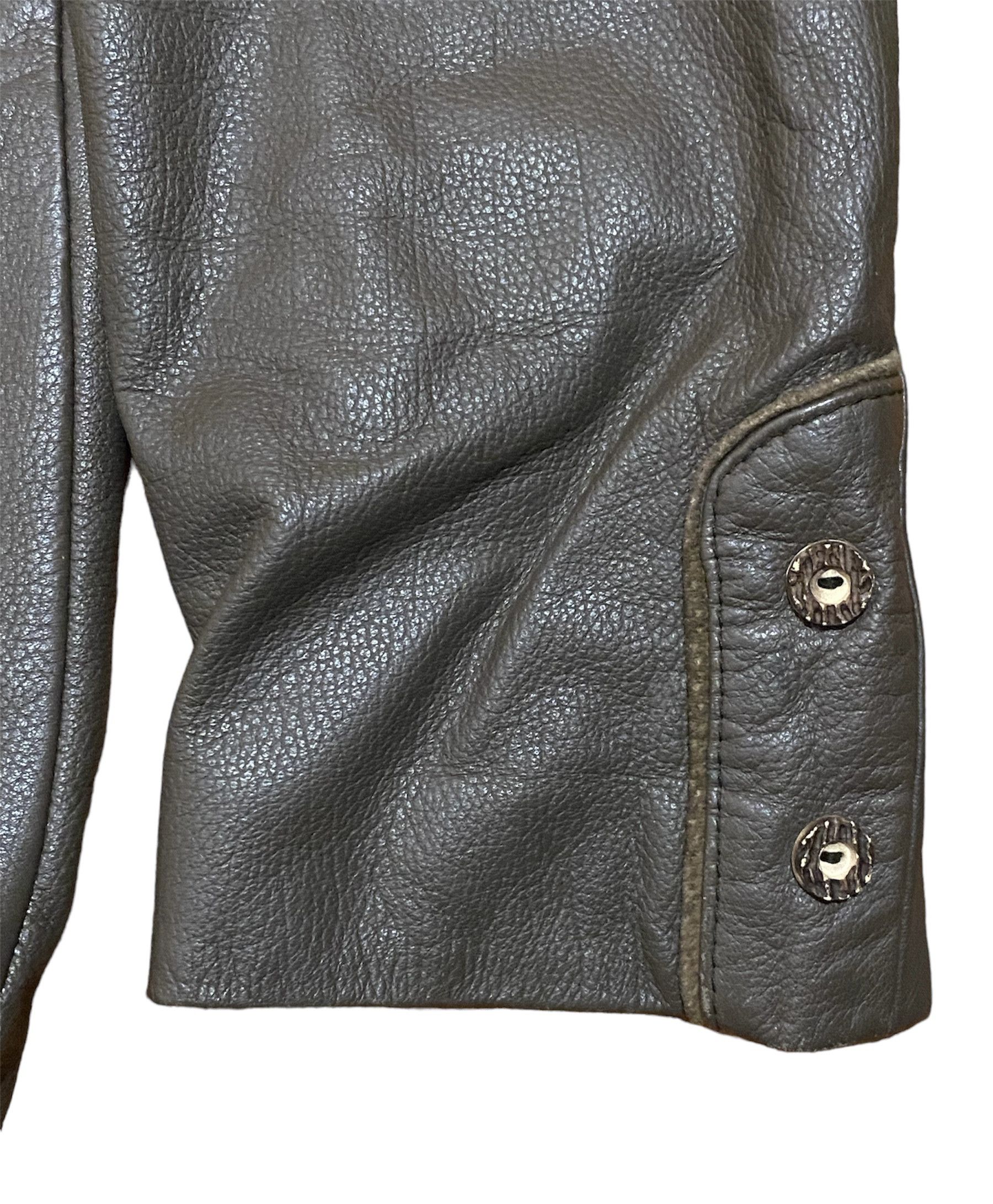 Vintage Vintage Hunter Leather Blazer / Jacket / Coat / Size US L / EU 52-54 / 3 - 6 Thumbnail
