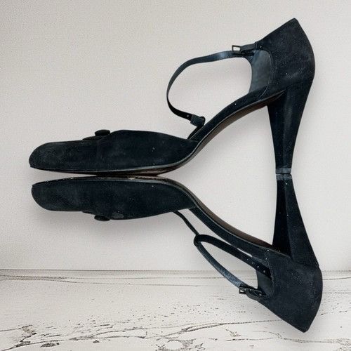Stuart Weitzman Vintage stuart weitzman Black Tie Satin Heels Shoes Size 8.5 Size US 8.5 / IT 38.5 - 9 Thumbnail