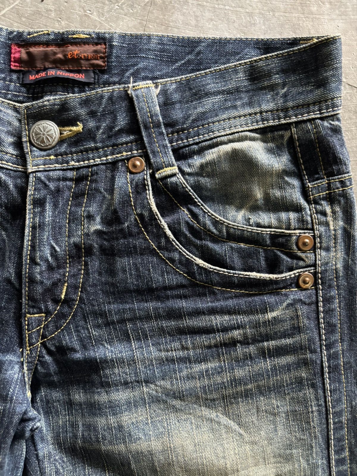 Japanese Brand sick flare rusty et boite japanese denim punk grunge Size US 31 - 9 Thumbnail