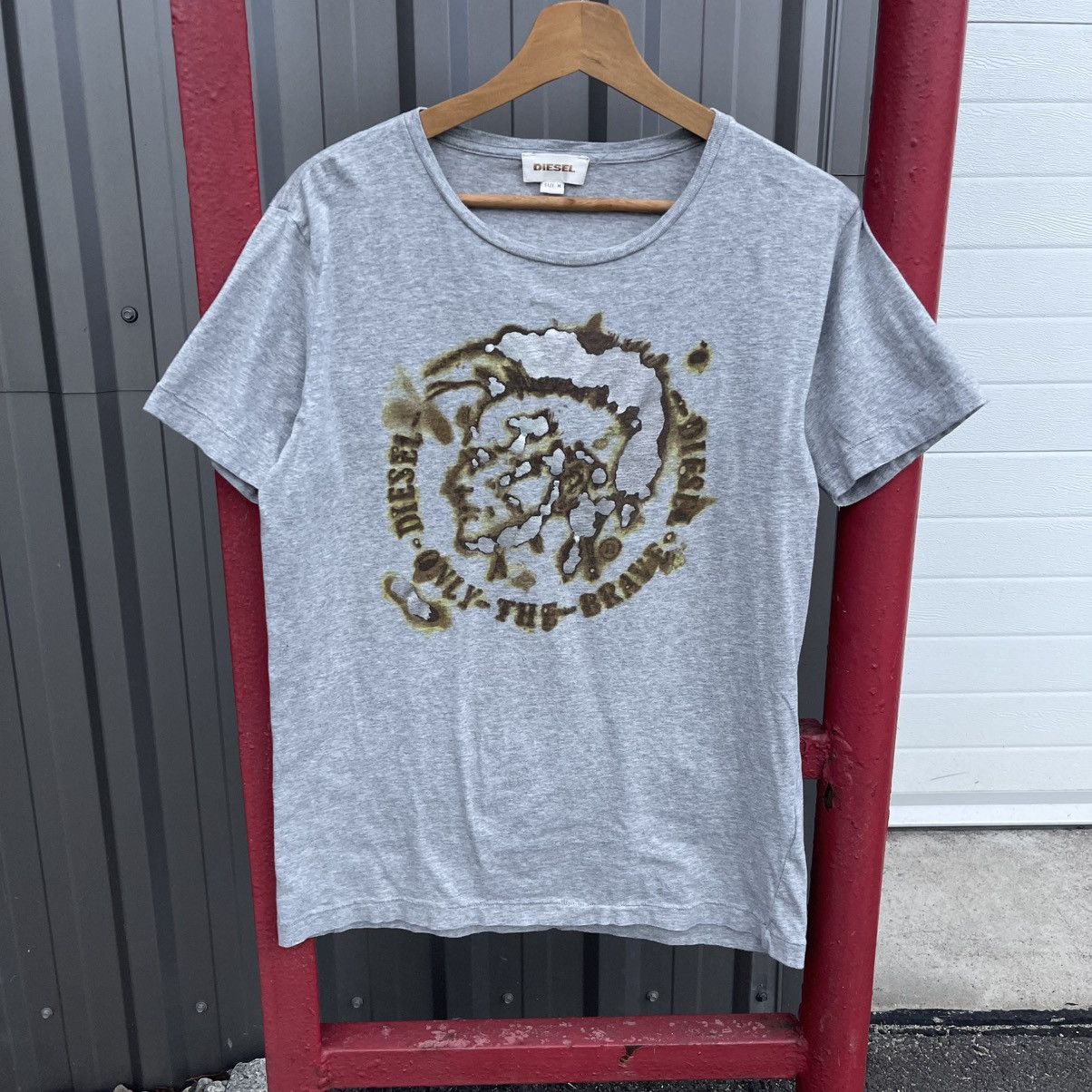 Diesel DIESEL MAINLINE SILVER COPPER LOGO TEE T-SHIRT Size US M / EU 48-50 / 2 - 1 Thumbnail