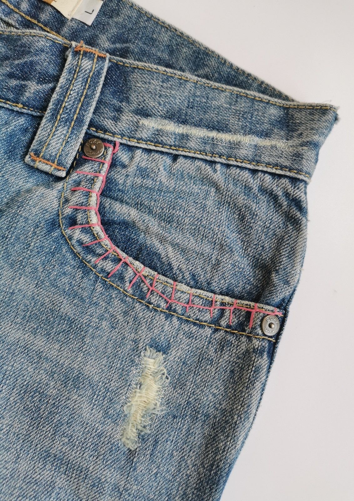 Vintage Roxy Cloudbreak Bootcut Embroidery Flowers Jeans Size 30" / US 8 / IT 44 - 9 Thumbnail