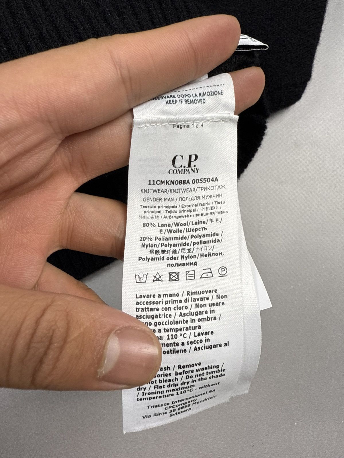 C.P. Company C.P. Company jersey black iconic model Size US L / EU 52-54 / 3 - 12 Thumbnail