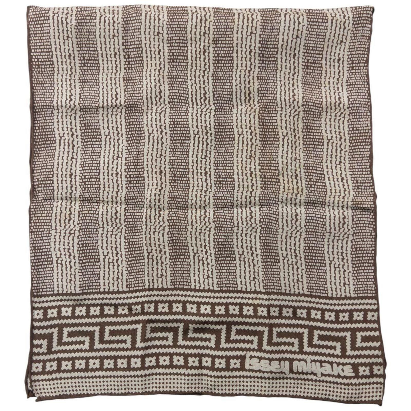 Issey Miyake Vintage 2000s Issey Miyake Pattern Silk Scarf Size ONE SIZE - 1 Thumbnail