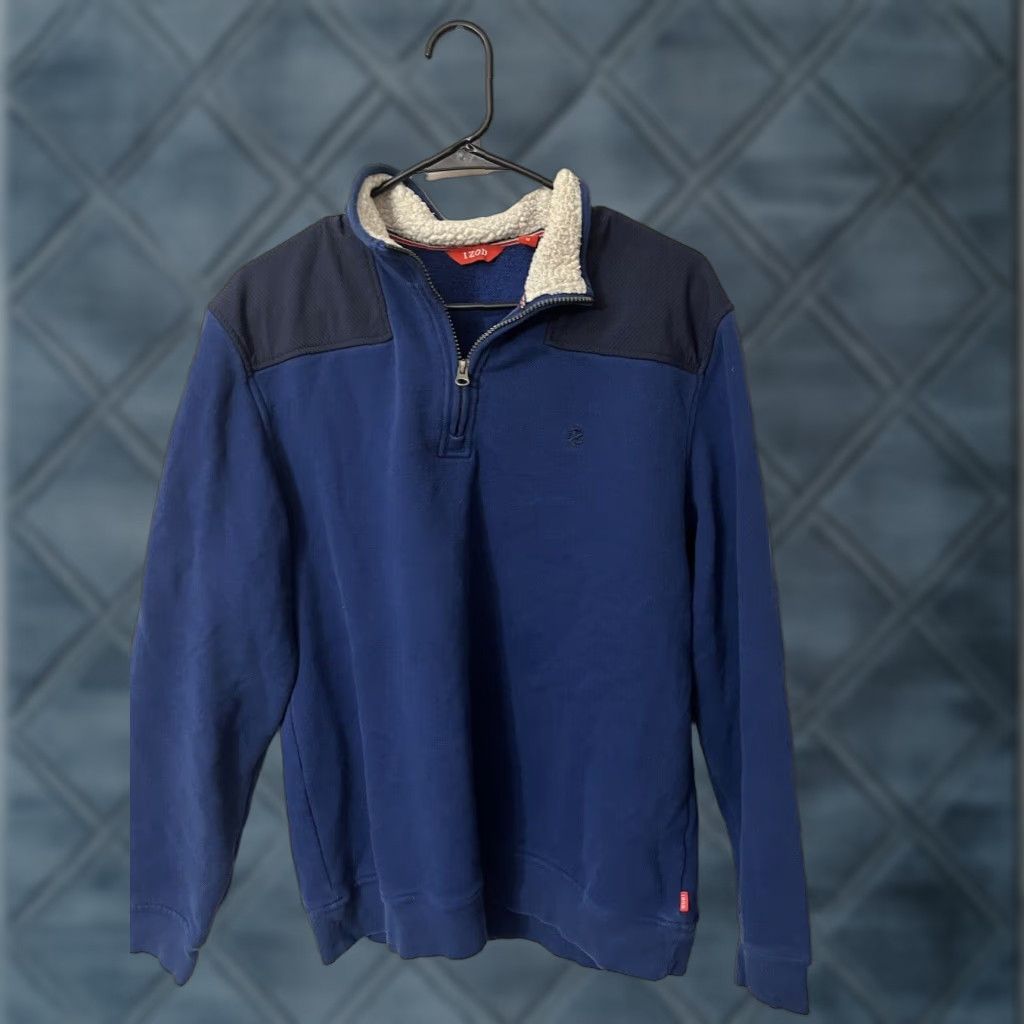 Izod VINTAGE Izod Sweater Size Medium Blue 1/4 Zip Sherpa Collar Mens Size US M / EU 48-50 / 2 - 1 Thumbnail
