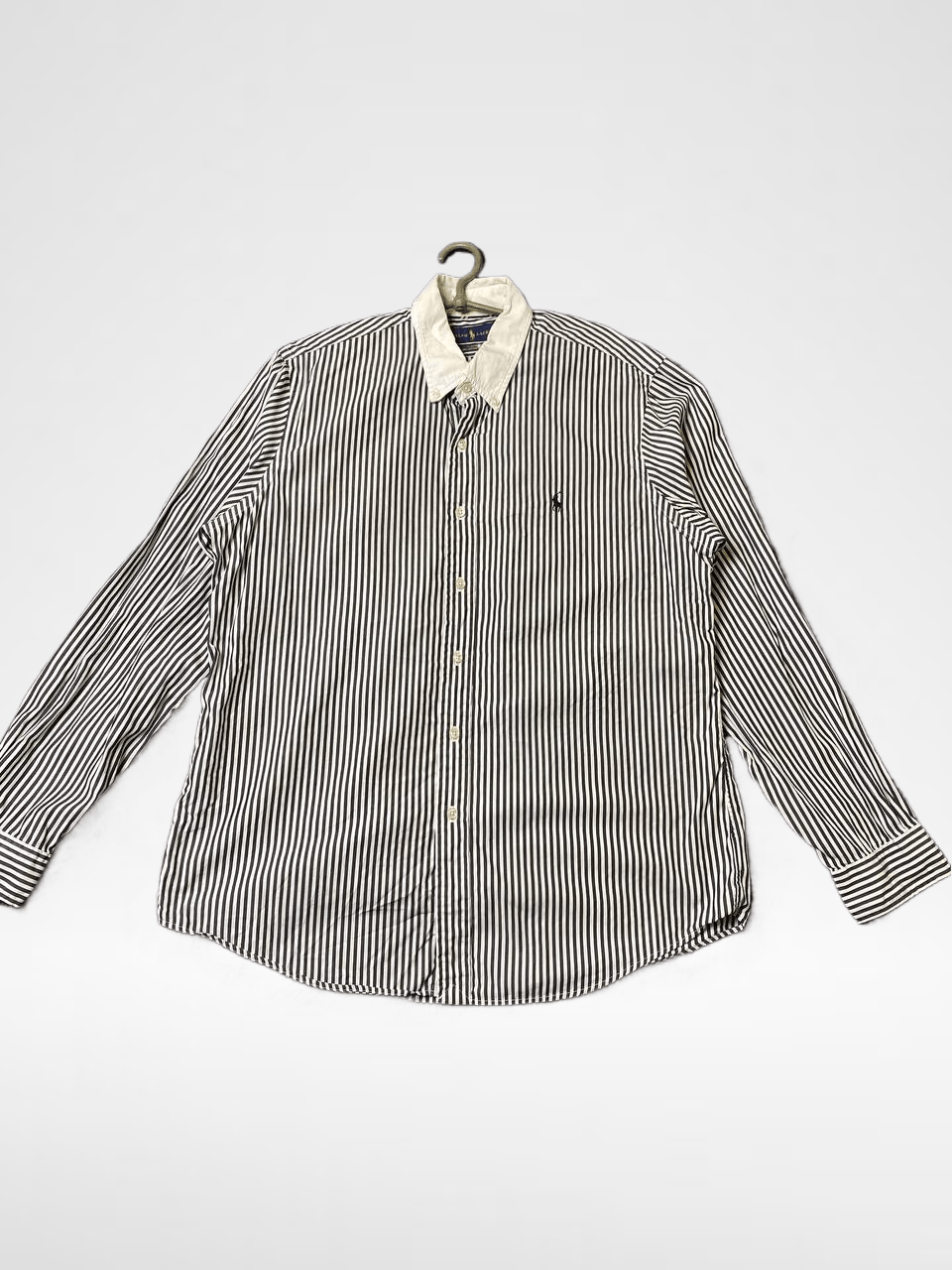 Ralph Lauren Classic Fit VINTAGE Shirt Striped Ralph Lauren Size US L / EU 52-54 / 3 - 1 Thumbnail