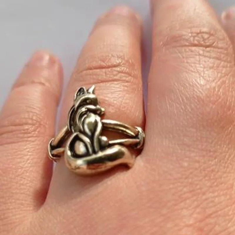 Designer × Japanese Brand × Vintage Fox Copper Ring Men's Women's Ring Size ONE SIZE - 3 Thumbnail
