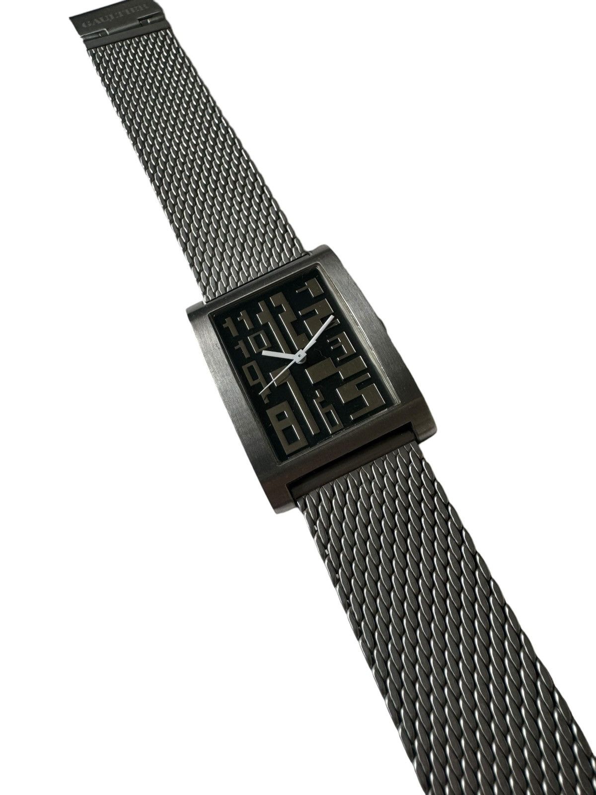 Jean Paul Gaultier tank quartz watch. This unique watch by