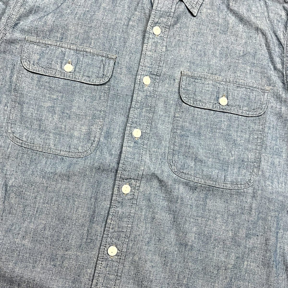 Bape Bape Chambray 2 Pockets L/S Button up Shirt Size US XL / EU 56 / 4 - 6 Thumbnail