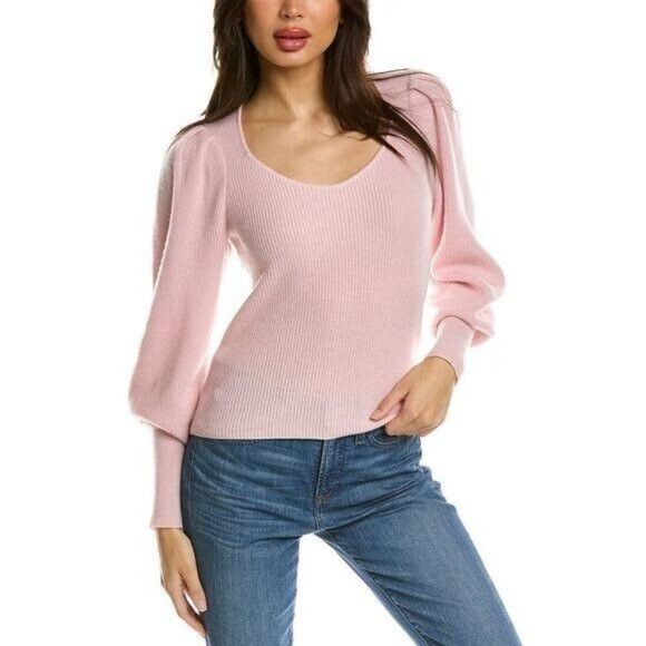 Other EUC Design History Women's Sz M Sweetheart Cashmere Sweater Size M / US 6-8 / IT 42-44 - 1 Thumbnail